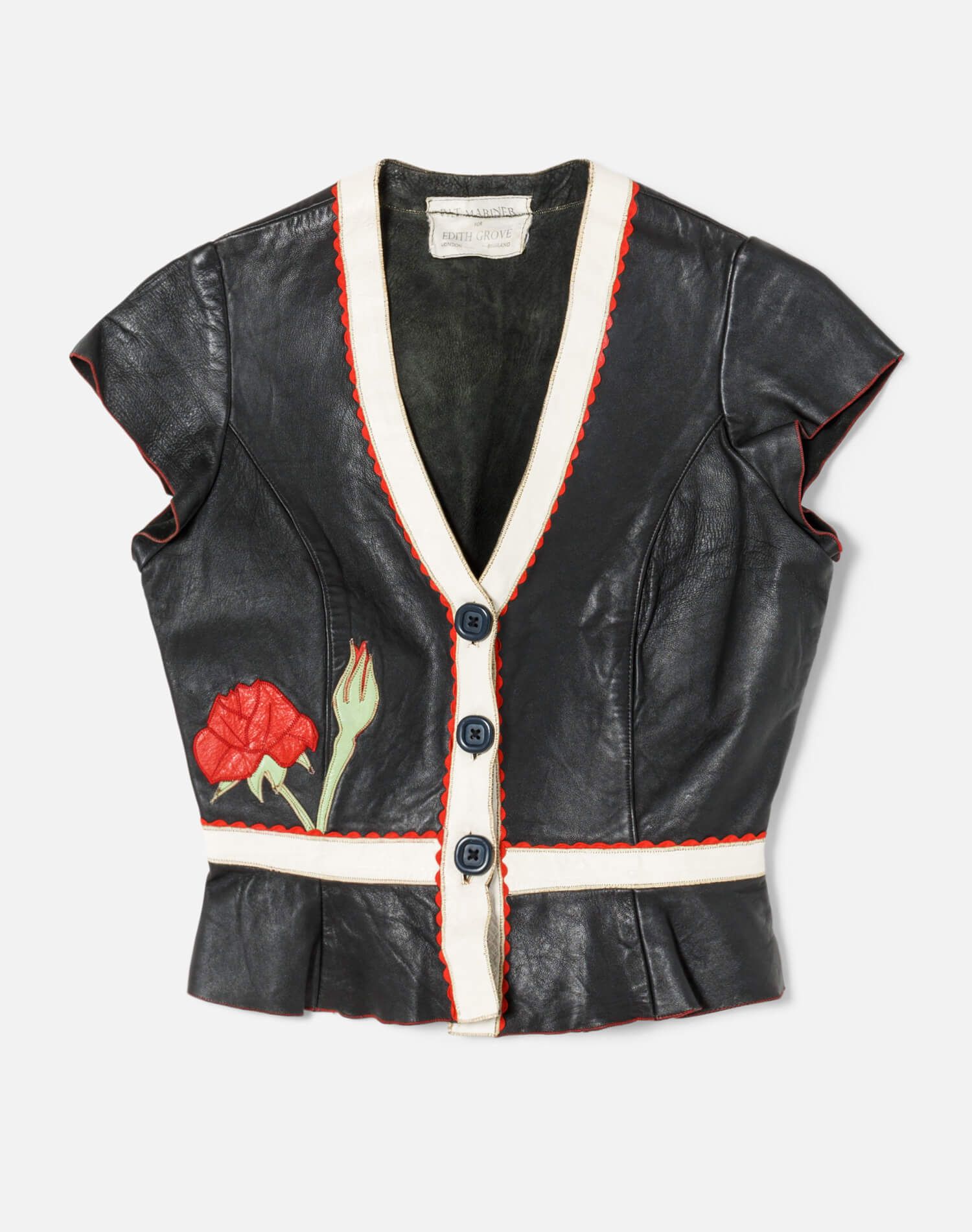 70s Leather Top sold by Re/Done