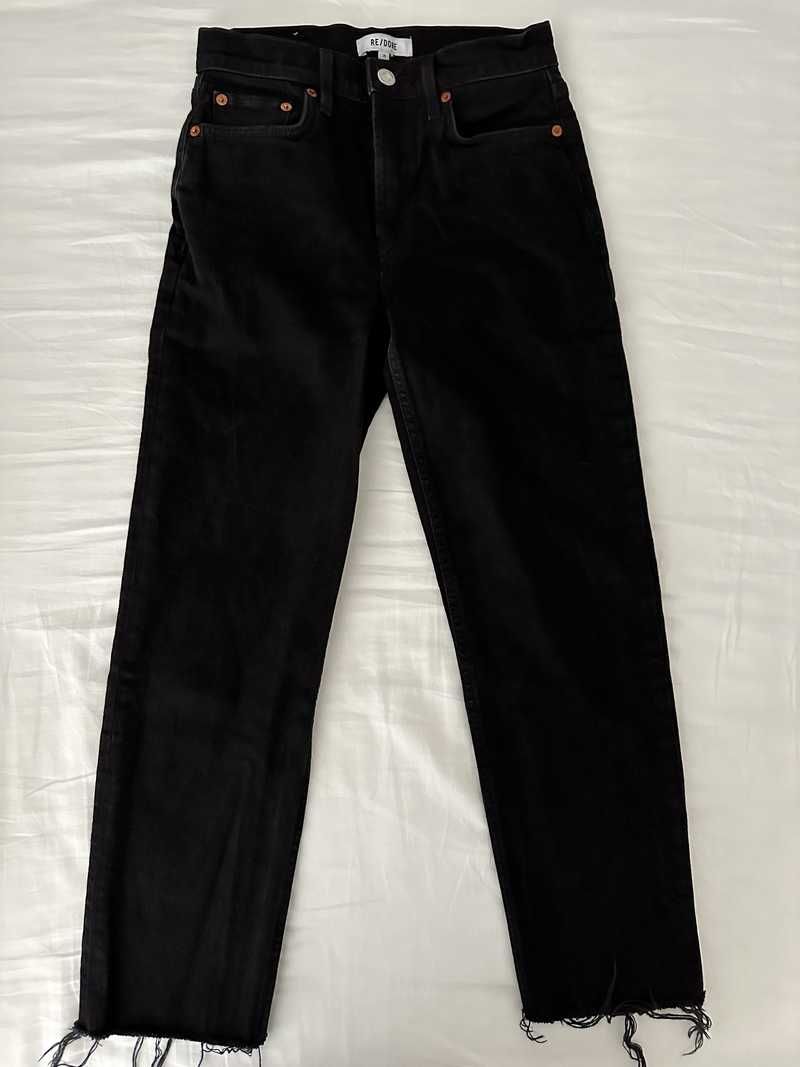 Comfort Stretch High Rise Stove Pipe - Jet Black sold by Re/Done product image thumbnail 3