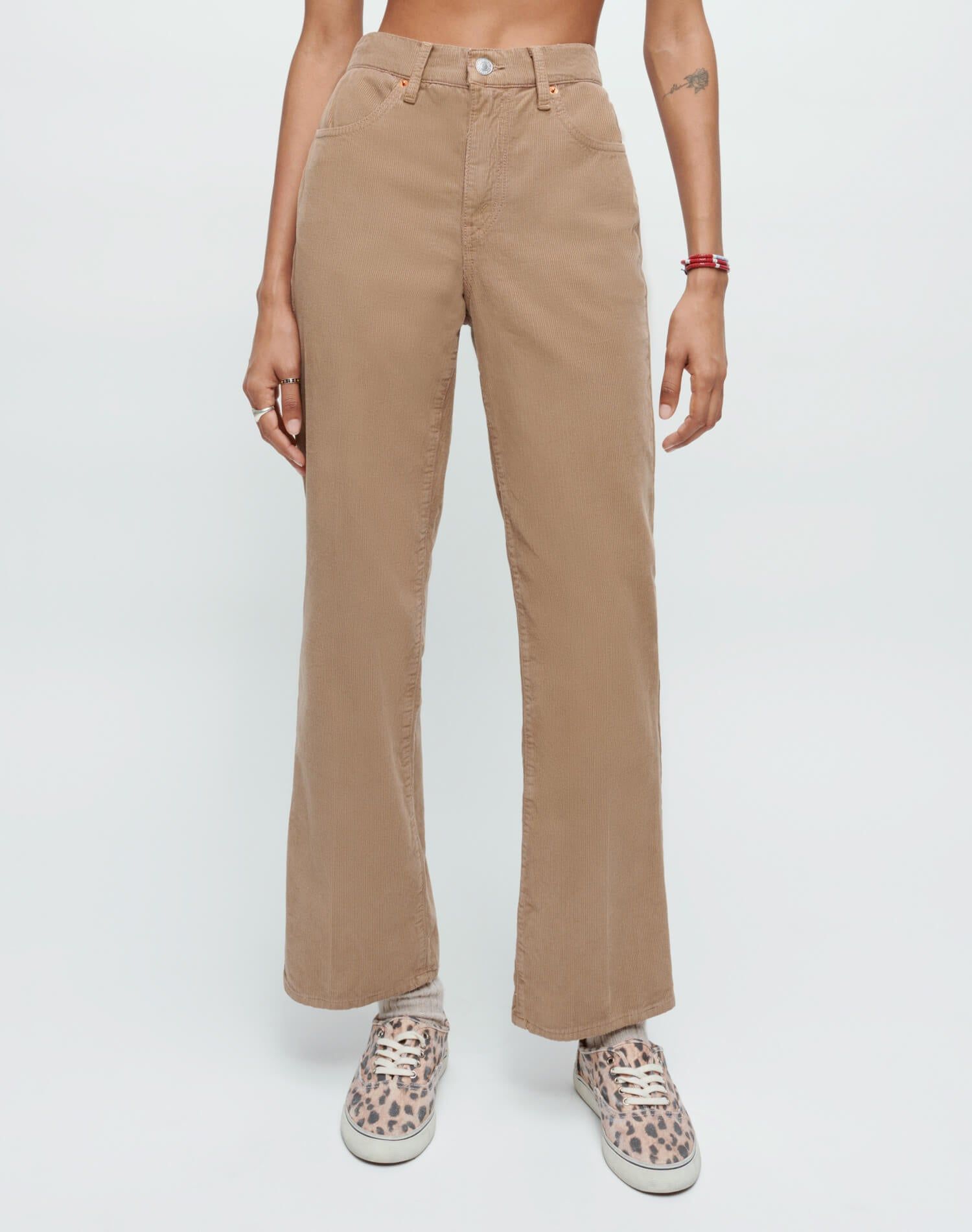 70s Corduroy Loose Flare - Washed Khaki sold by Re/Done product image thumbnail 4