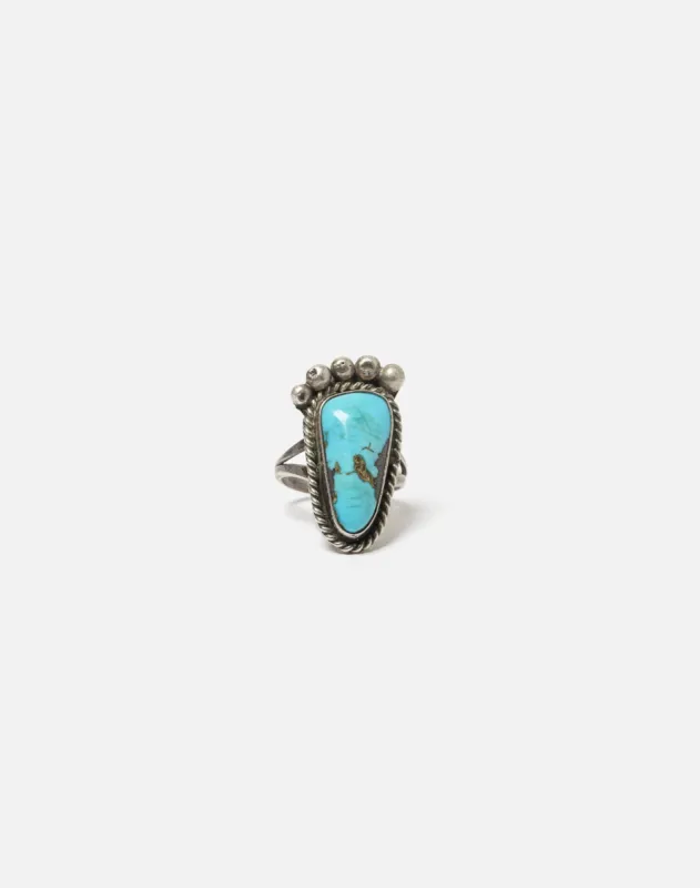 1960s Navajo Sterling Turquoise Foot Ring - #93 sold by Re/Done