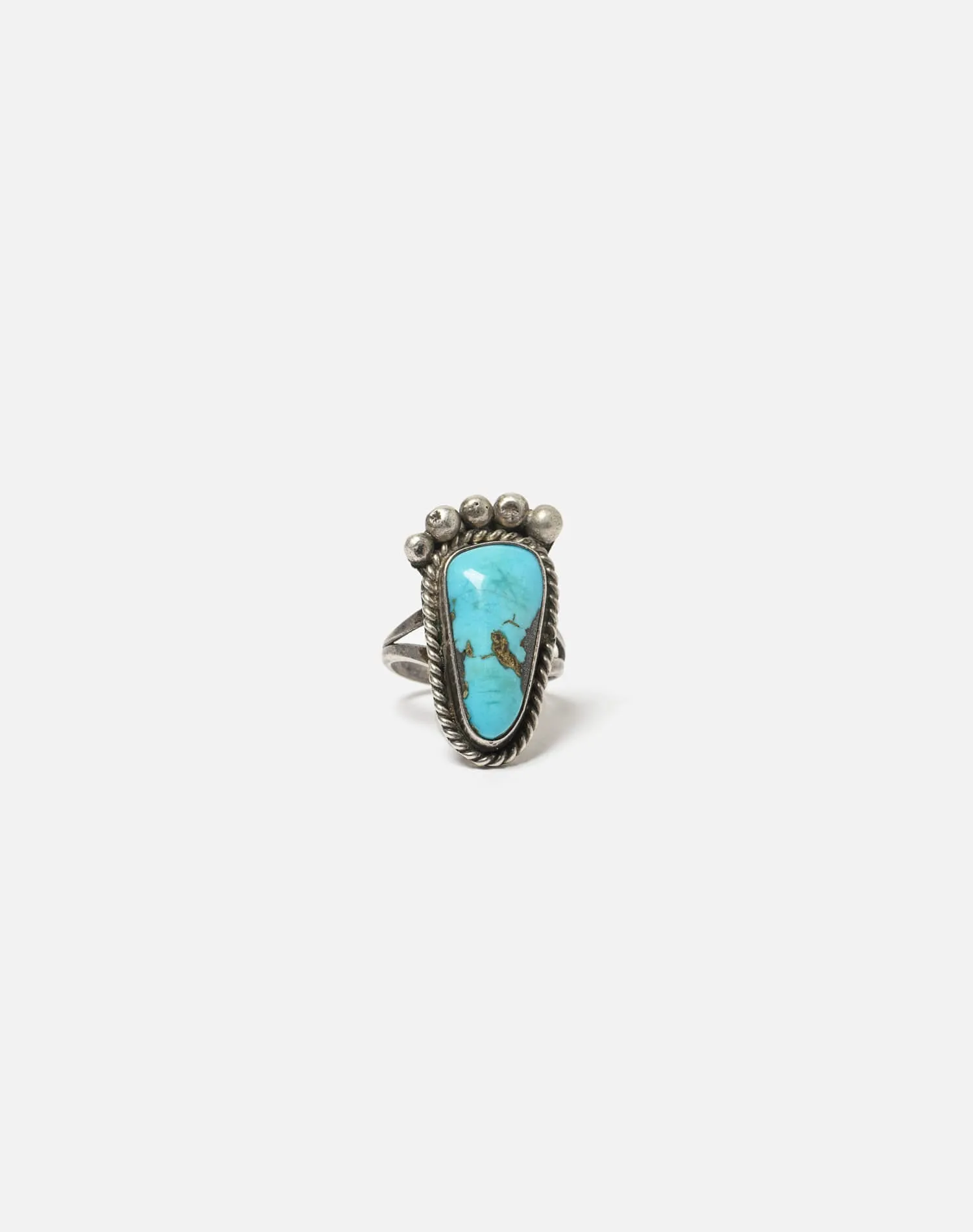 1960s Navajo Sterling Turquoise Foot Ring - #93 sold by Re/Done