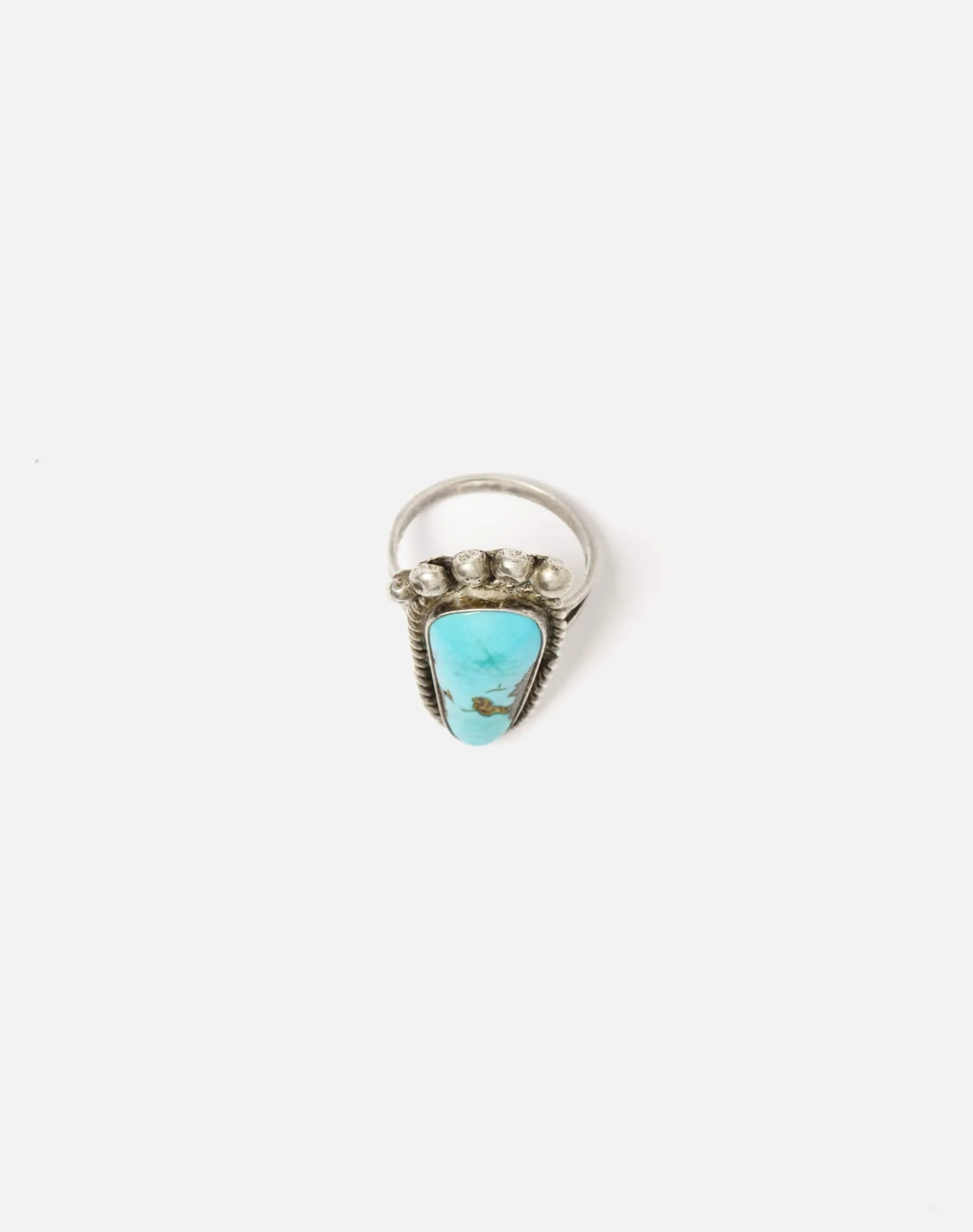 1960s Navajo Sterling Turquoise Foot Ring - #93 sold by Re/Done product image thumbnail 4