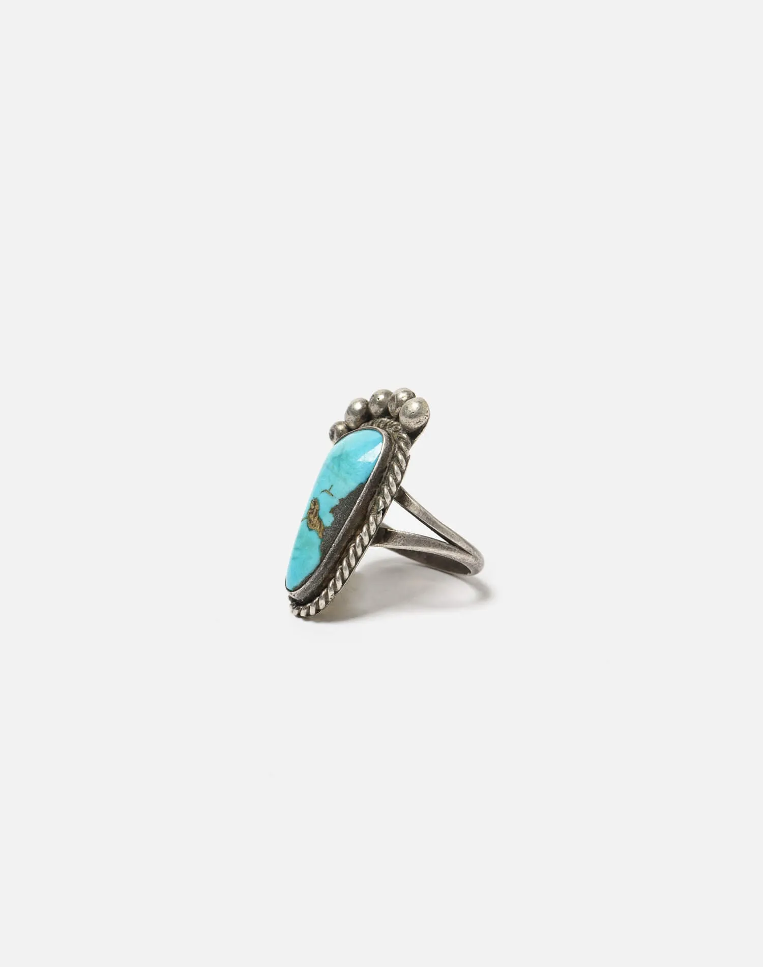 1960s Navajo Sterling Turquoise Foot Ring - #93 sold by Re/Done product image thumbnail 2