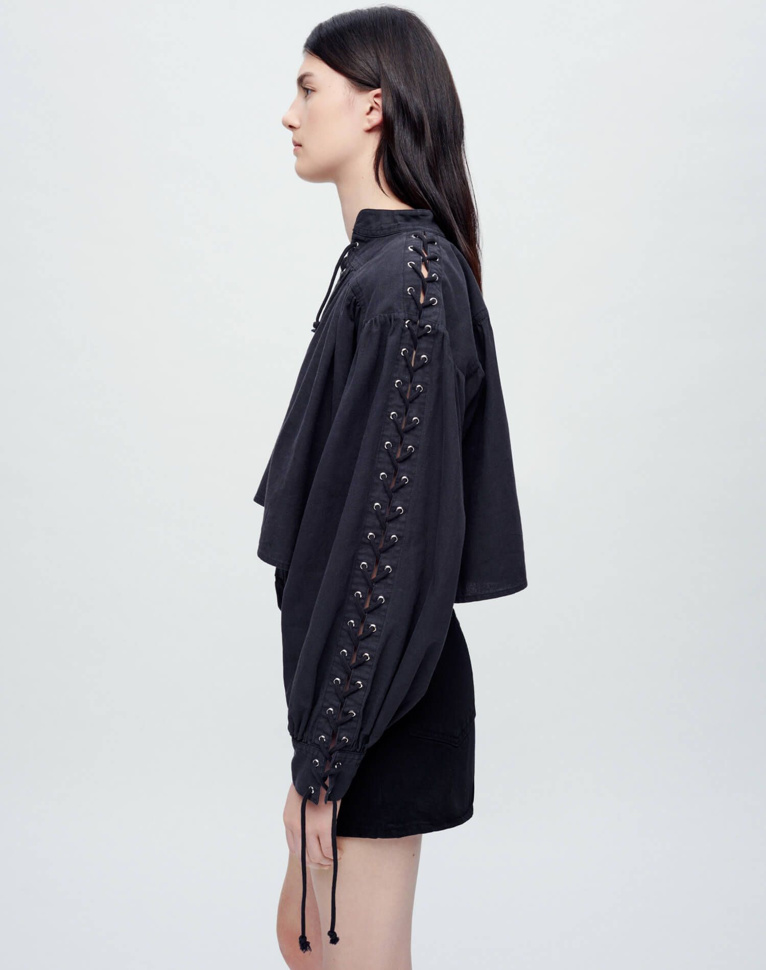 Pirate Top - Washed Black sold by Re/Done product image thumbnail 3