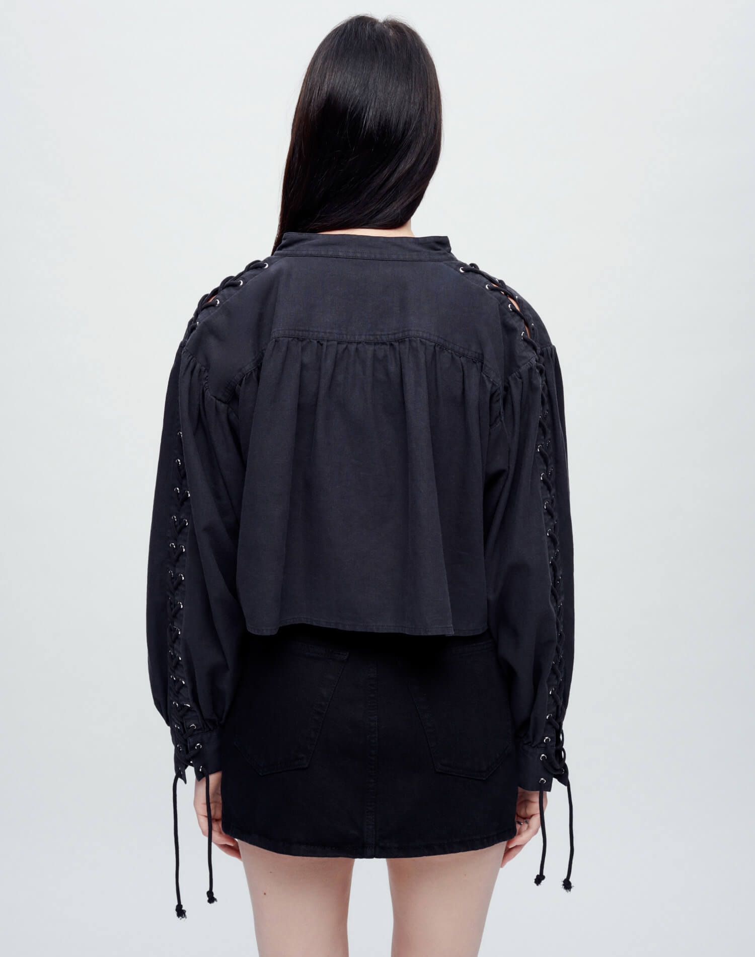 Pirate Top - Washed Black sold by Re/Done product image thumbnail 4