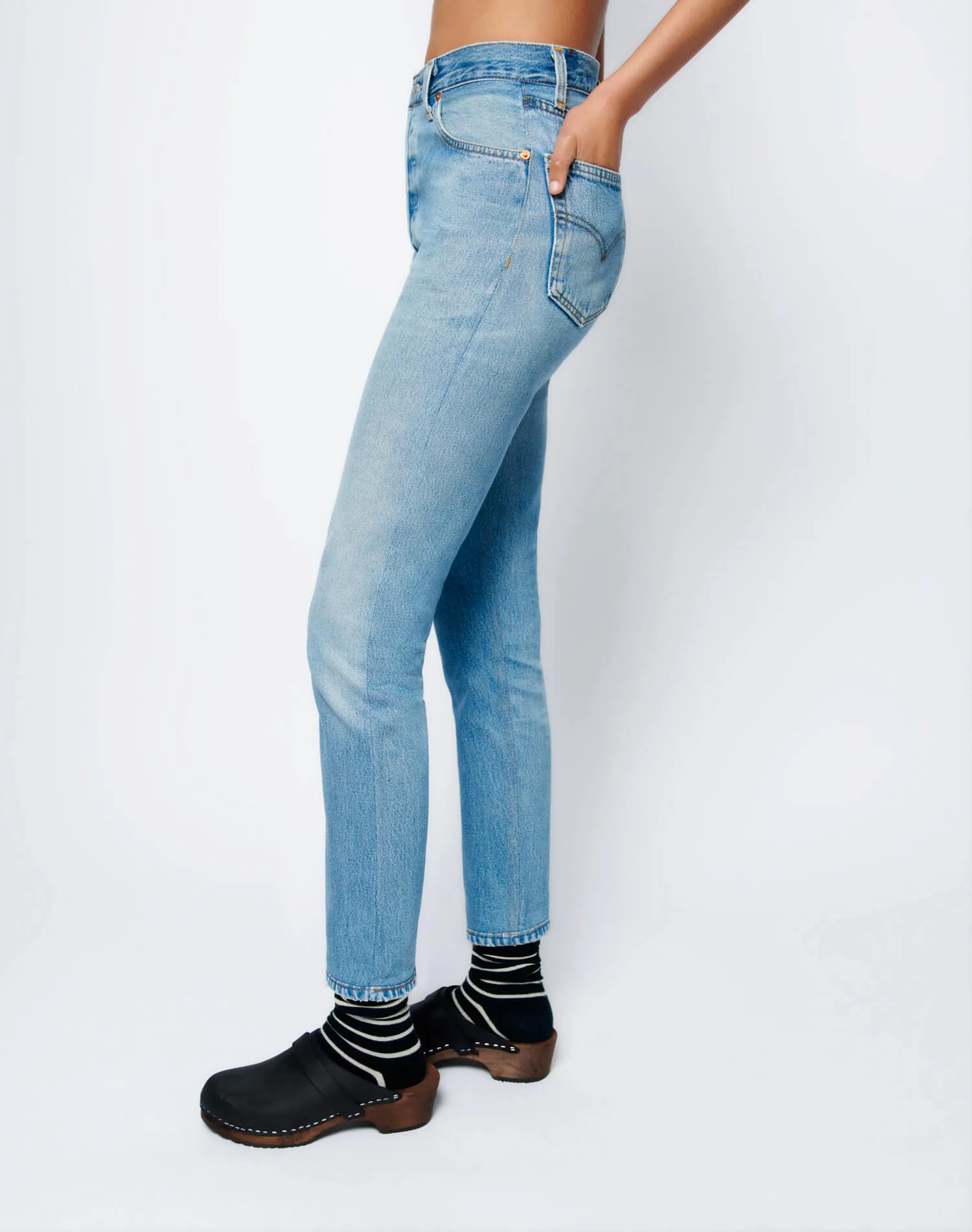Levi's High Rise Ankle Crop - Indigo sold by Re/Done product image thumbnail 5