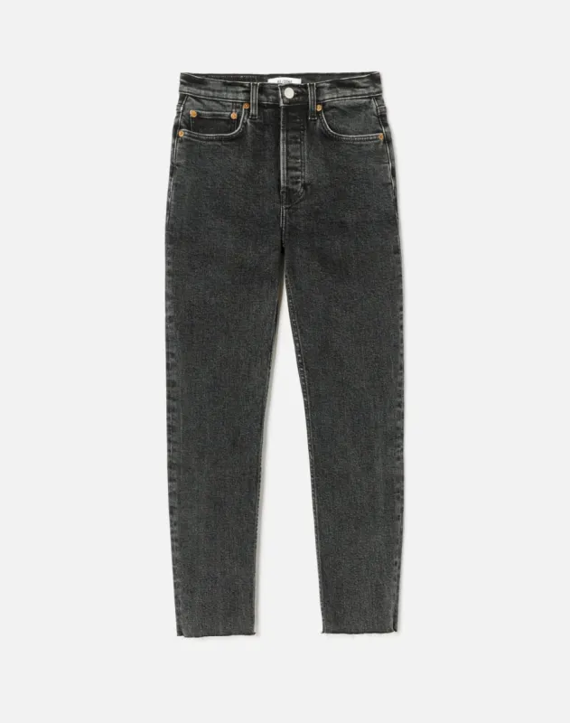 Extra Stretch High Rise Ankle Crop - Stoned Noir sold by Re/Done