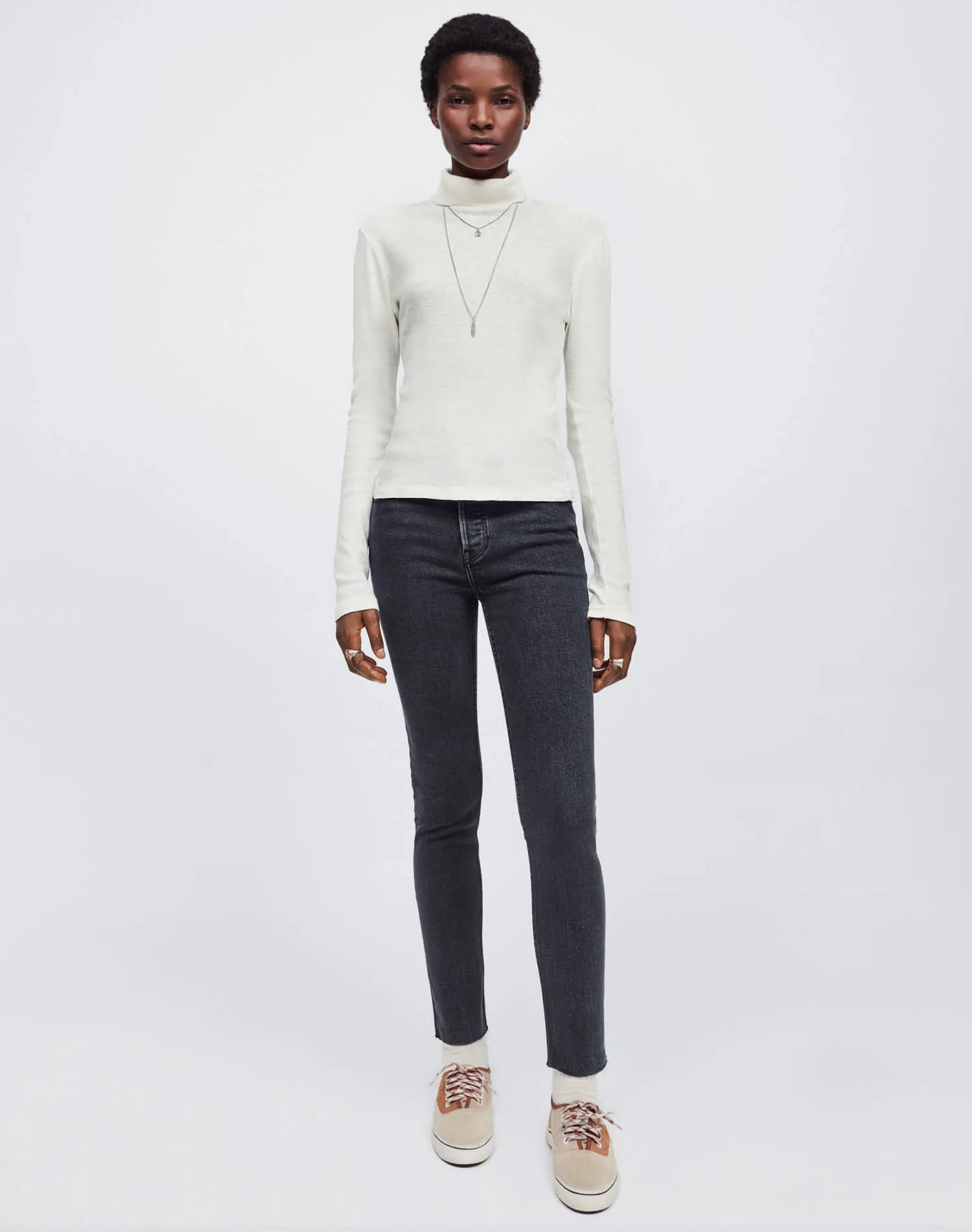 Extra Stretch High Rise Ankle Crop - Stoned Noir sold by Re/Done product image thumbnail 4