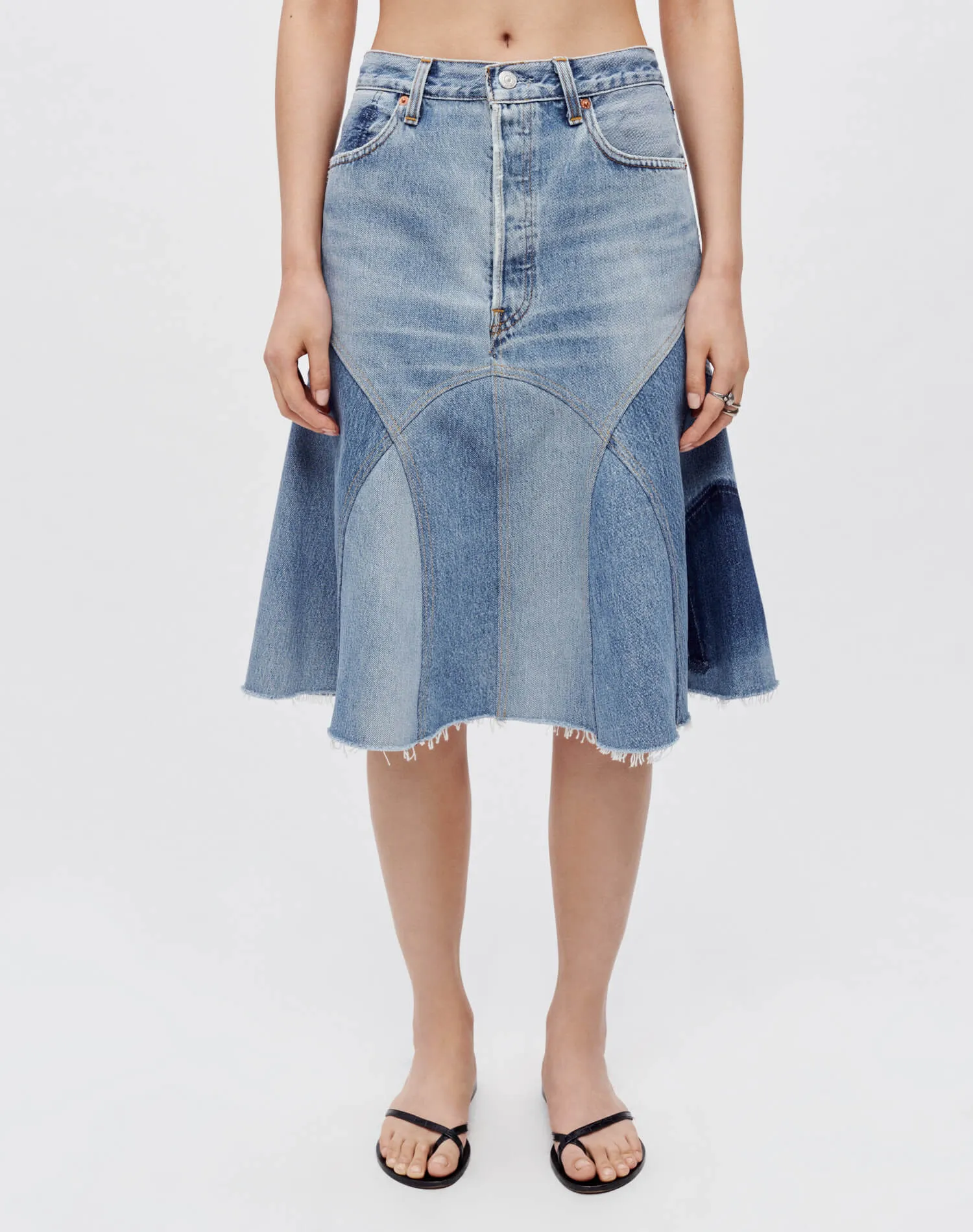 Levi's Engineered Seamed Skirt sold by Re/Done