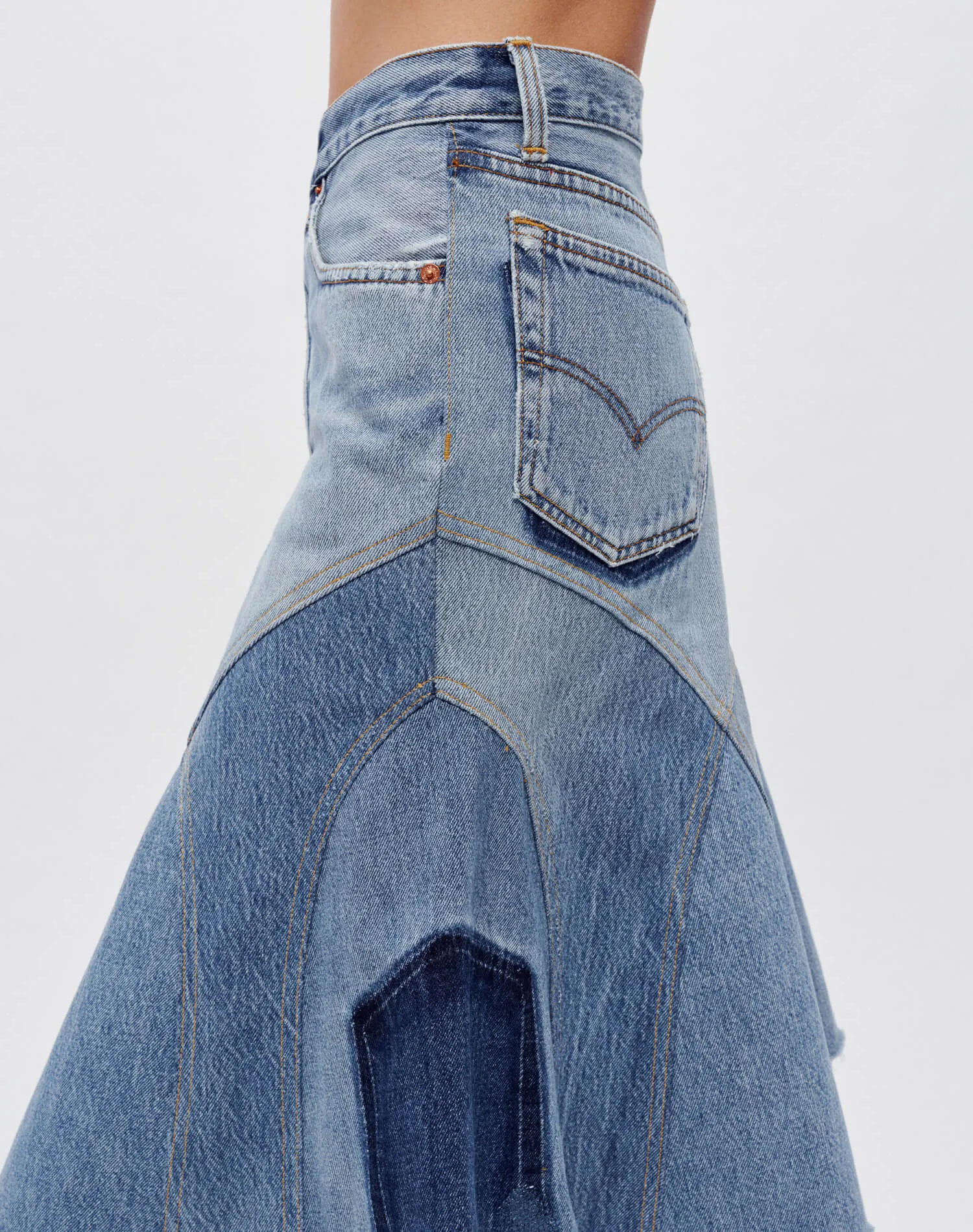 Levi's Engineered Seamed Skirt sold by Re/Done product image thumbnail 5