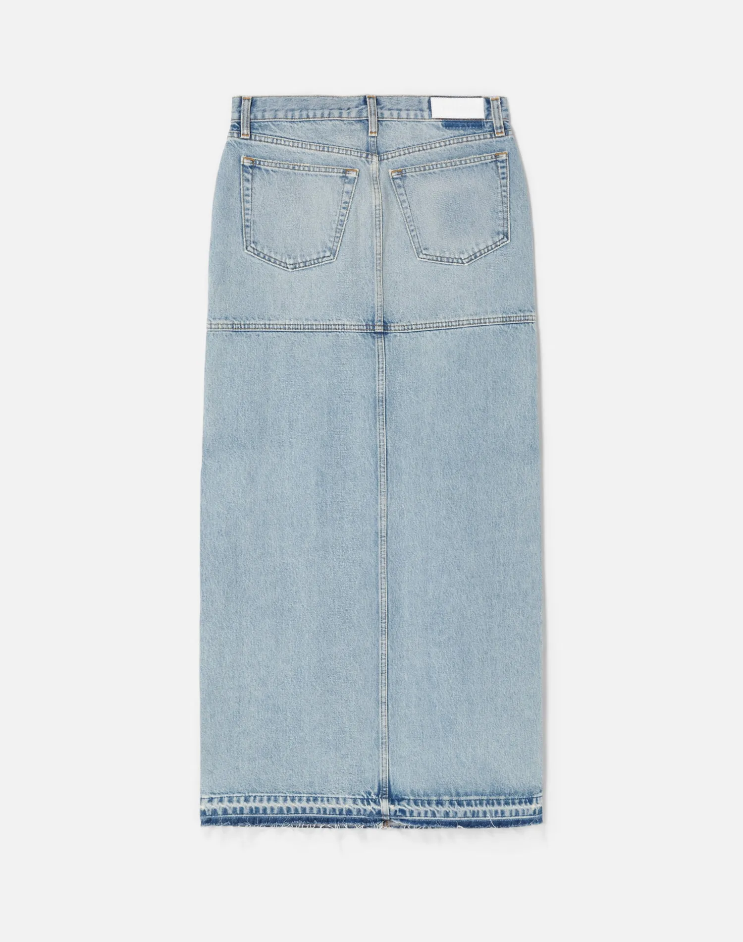 Mid Rise Split Skirt - Ripped Tide sold by Re/Done product image thumbnail 2