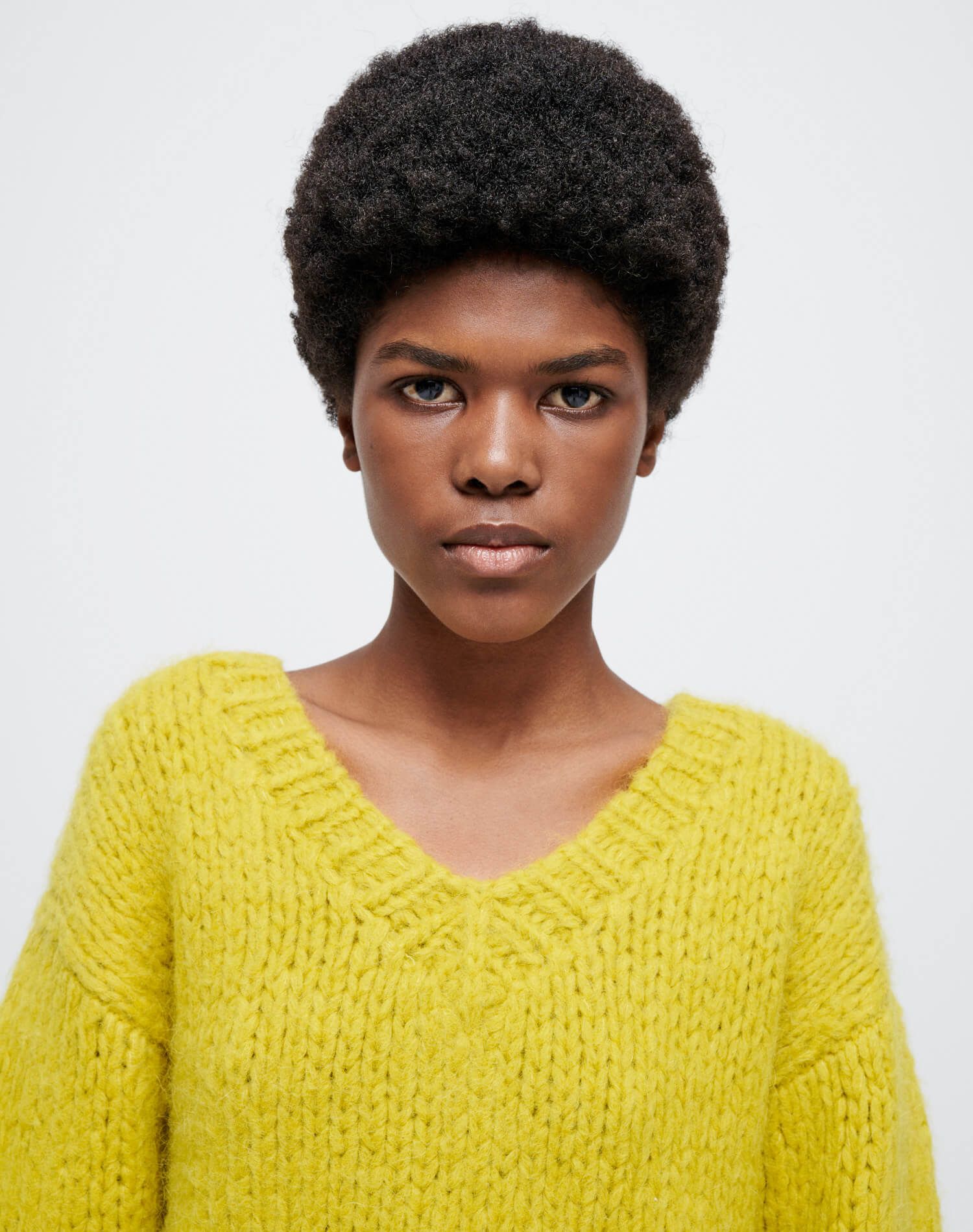 50s V Neck Pullover - Chartreuse sold by Re/Done product image thumbnail 5