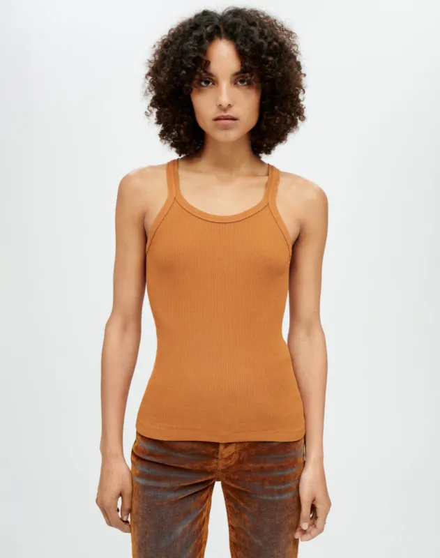 Ribbed Tank -  Copper sold by Re/Done