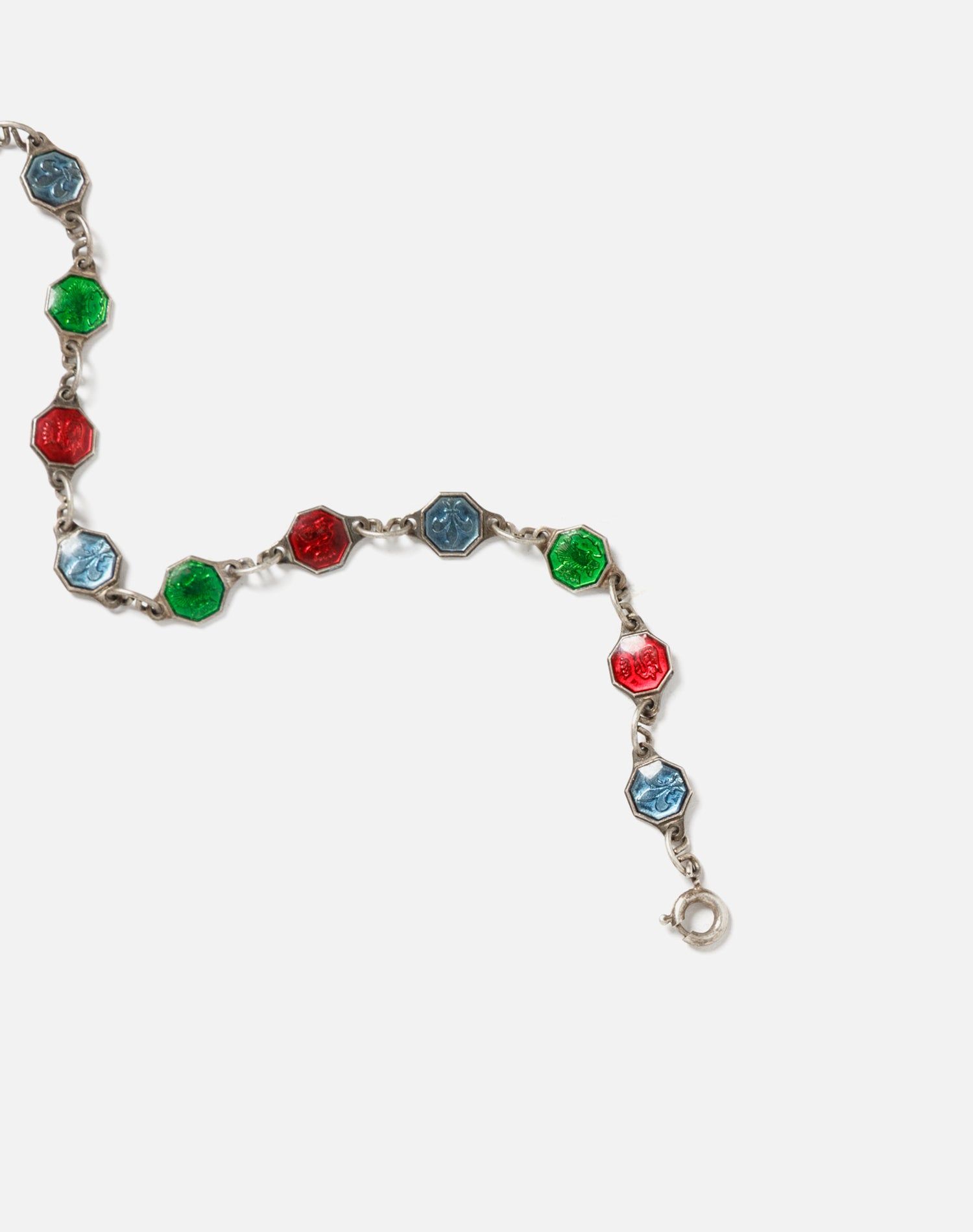 40s Sterling And Enamel Bracelet sold by Re/Done product image thumbnail 3