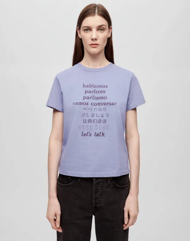 Classic Tee "Lets Talk" - Celestial made by Re/Done