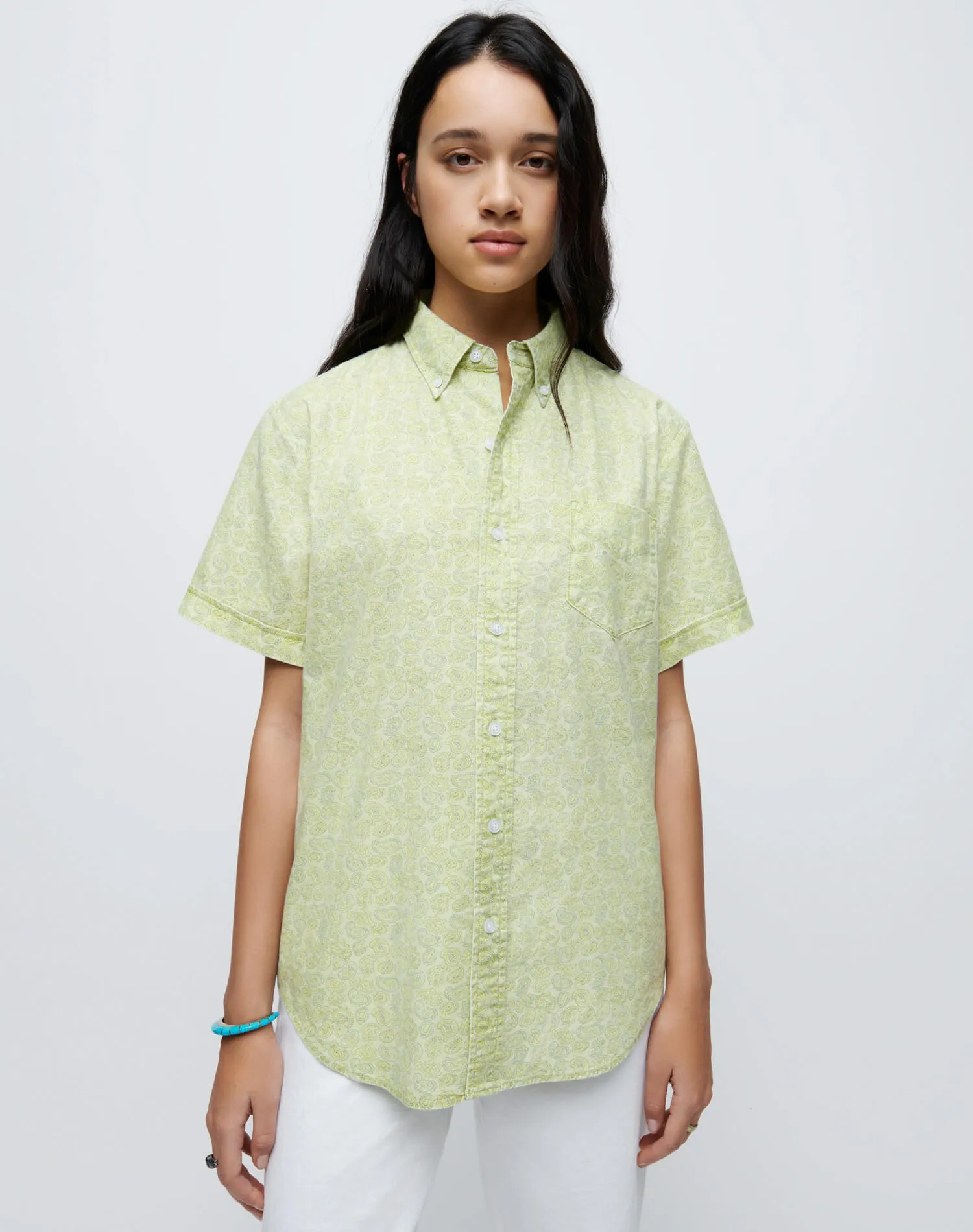 70s Short Sleeve Shirt - Citrus Paisley sold by Re/Done product image thumbnail 3