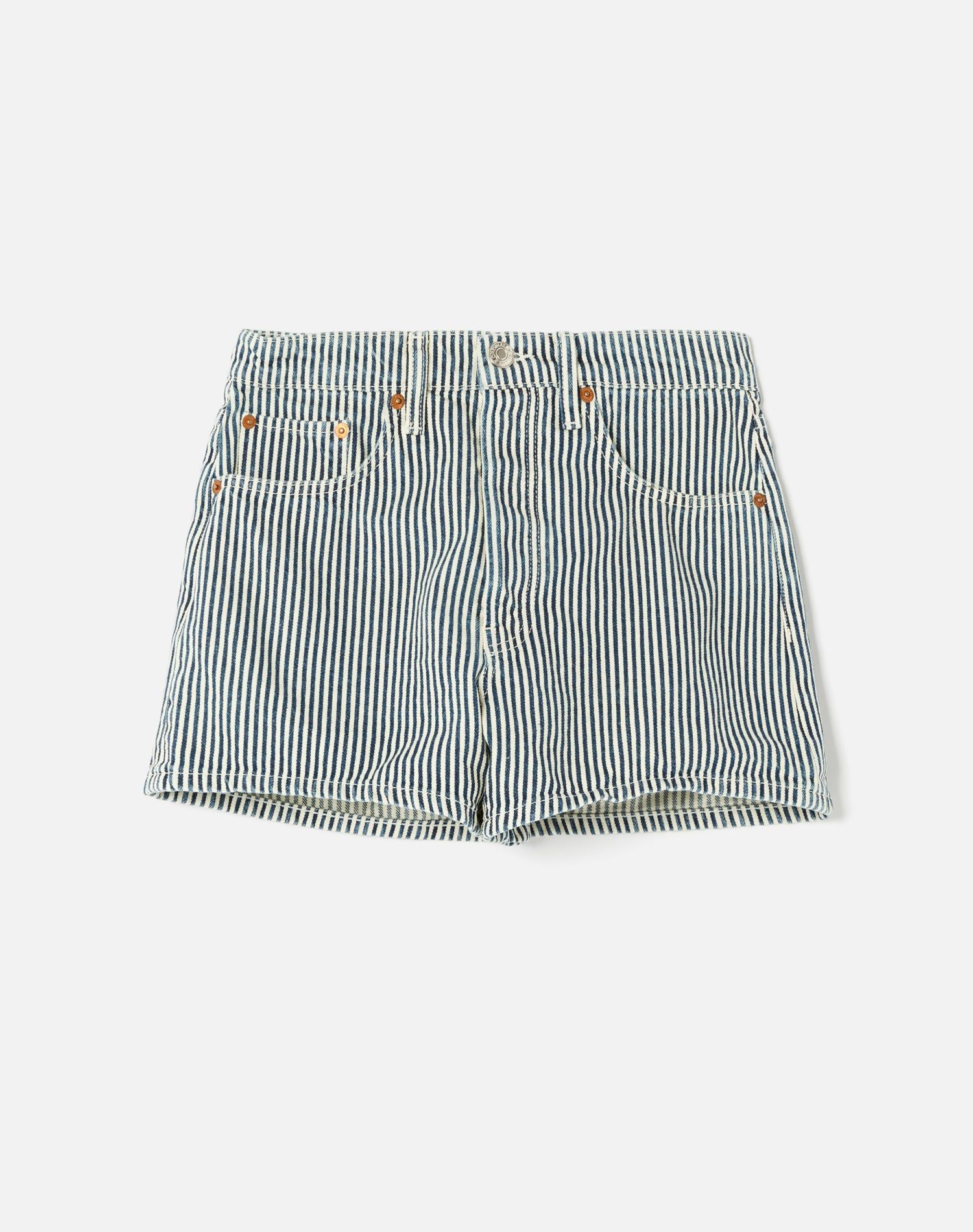 90s Low Slung Short - Hickory Stripe sold by Re/Done