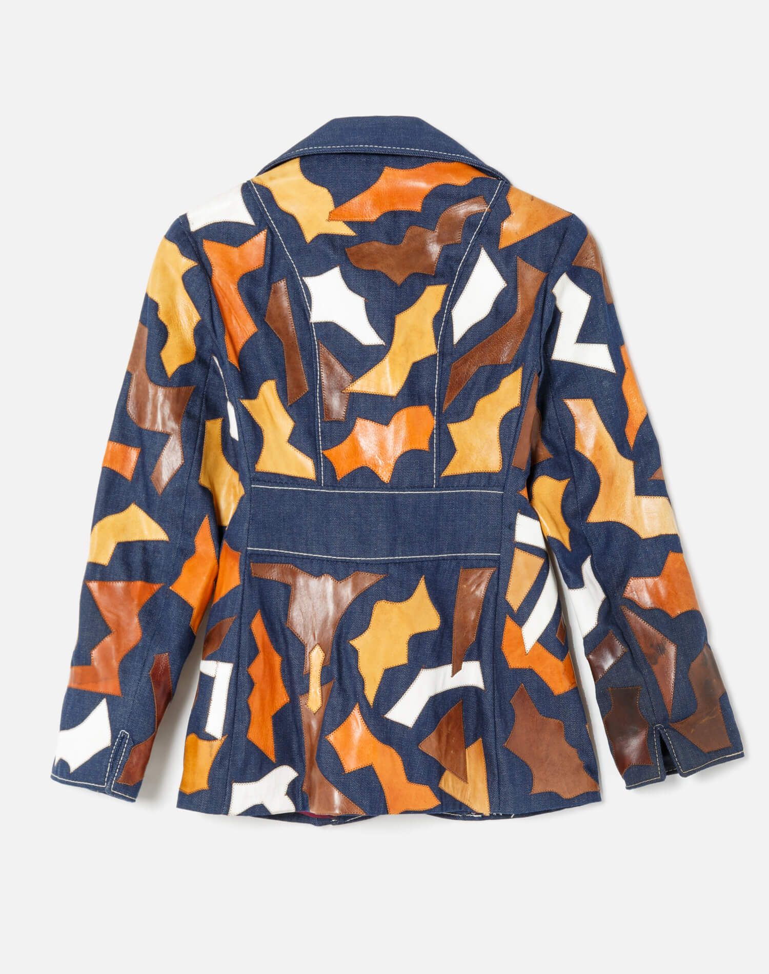 Vintage Patchwork Leather Blazer sold by Re/Done product image thumbnail 2
