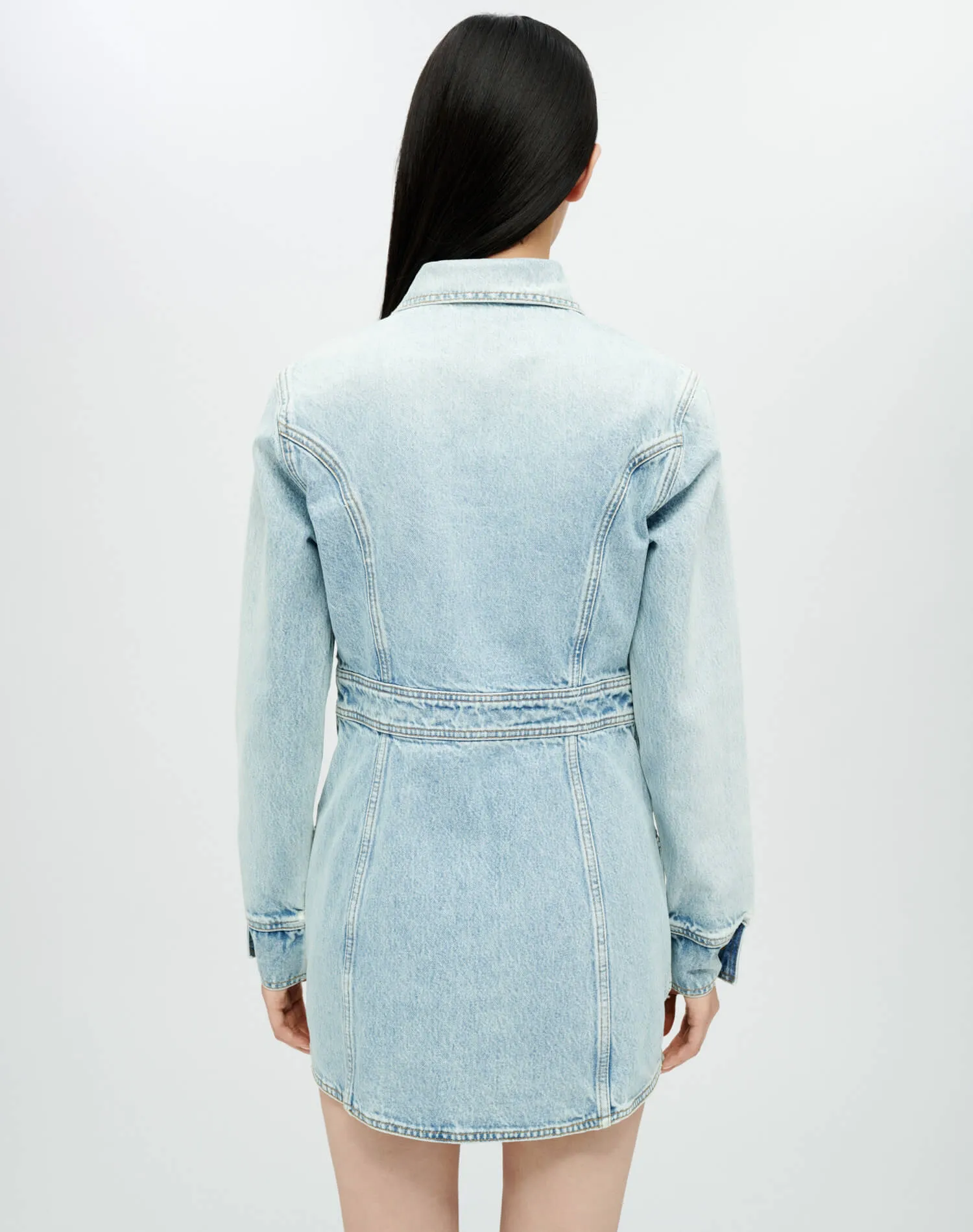 Trucker Dress - Opal Indigo sold by Re/Done product image thumbnail 3
