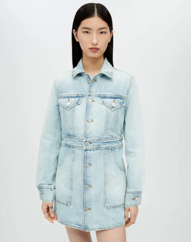 Trucker Dress - Opal Indigo made by Re/Done