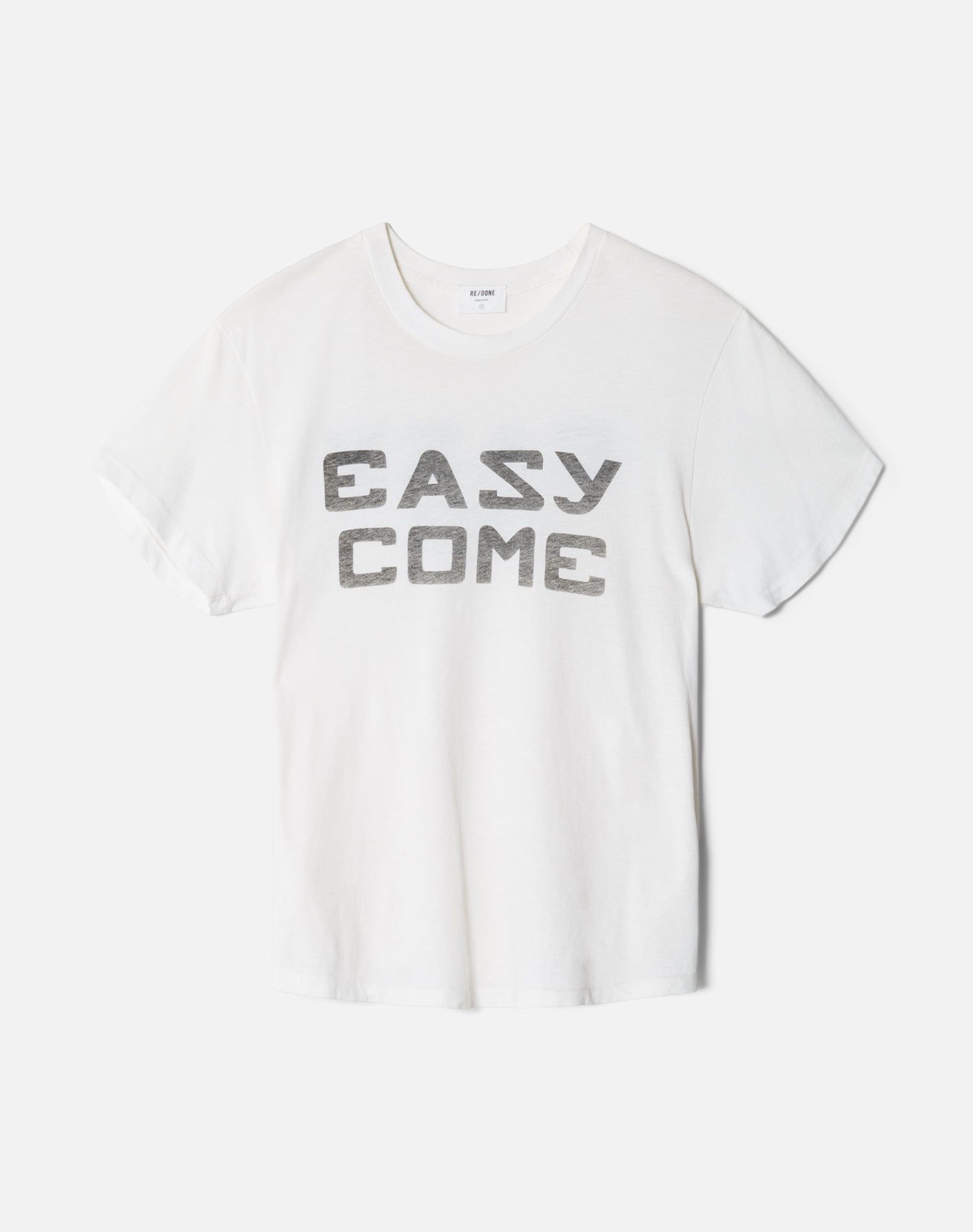 Girlfriend "Easy" Graphic Tee - Optic White sold by Re/Done