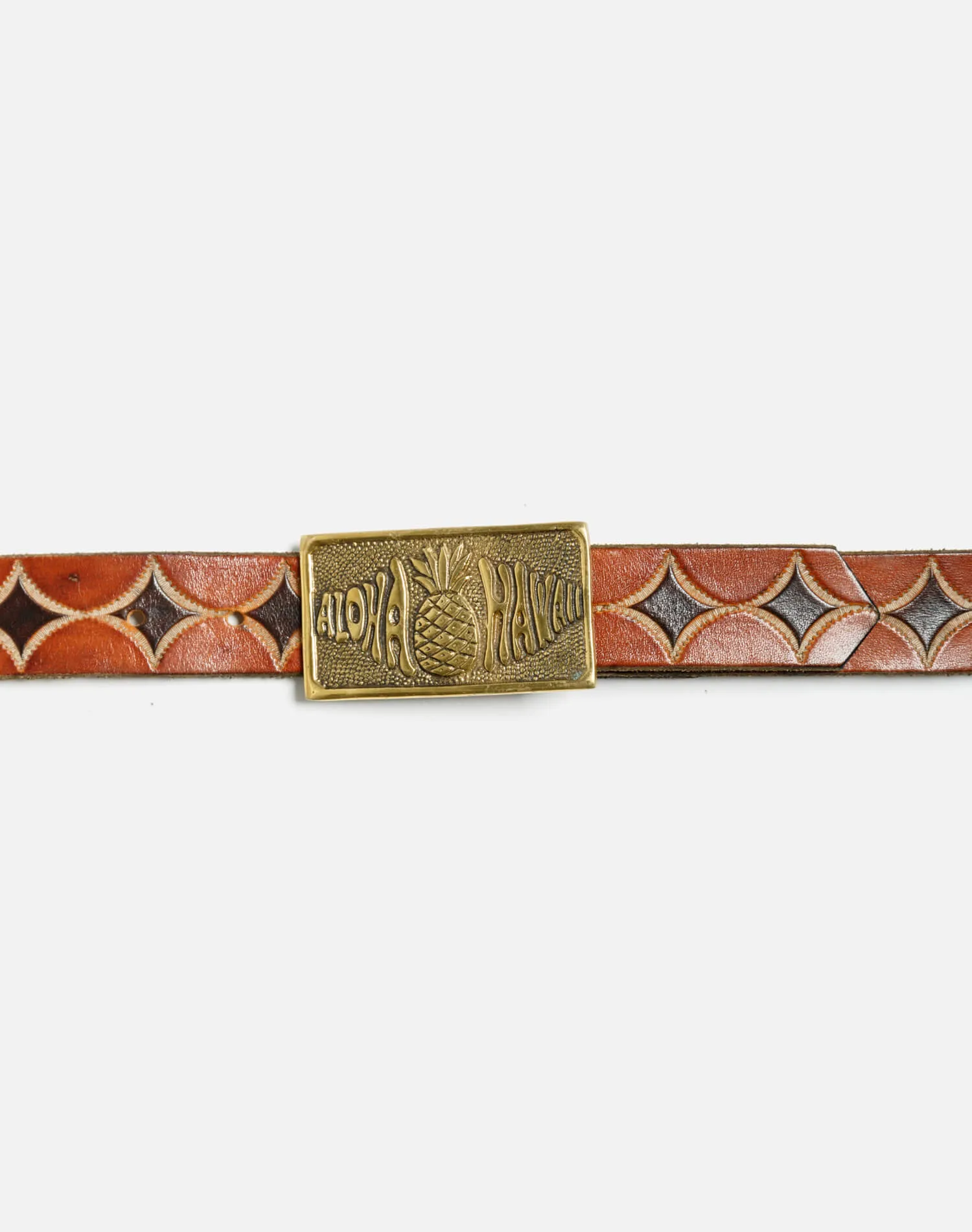 70s Aloha Brass Buckle on Embossed Belt sold by Re/Done product image thumbnail 4