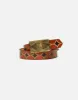70s Aloha Brass Buckle on Embossed Belt sold by Re/Done