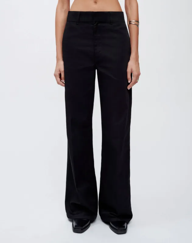 Super Wide Leg Trouser - Black made by Re/Done
