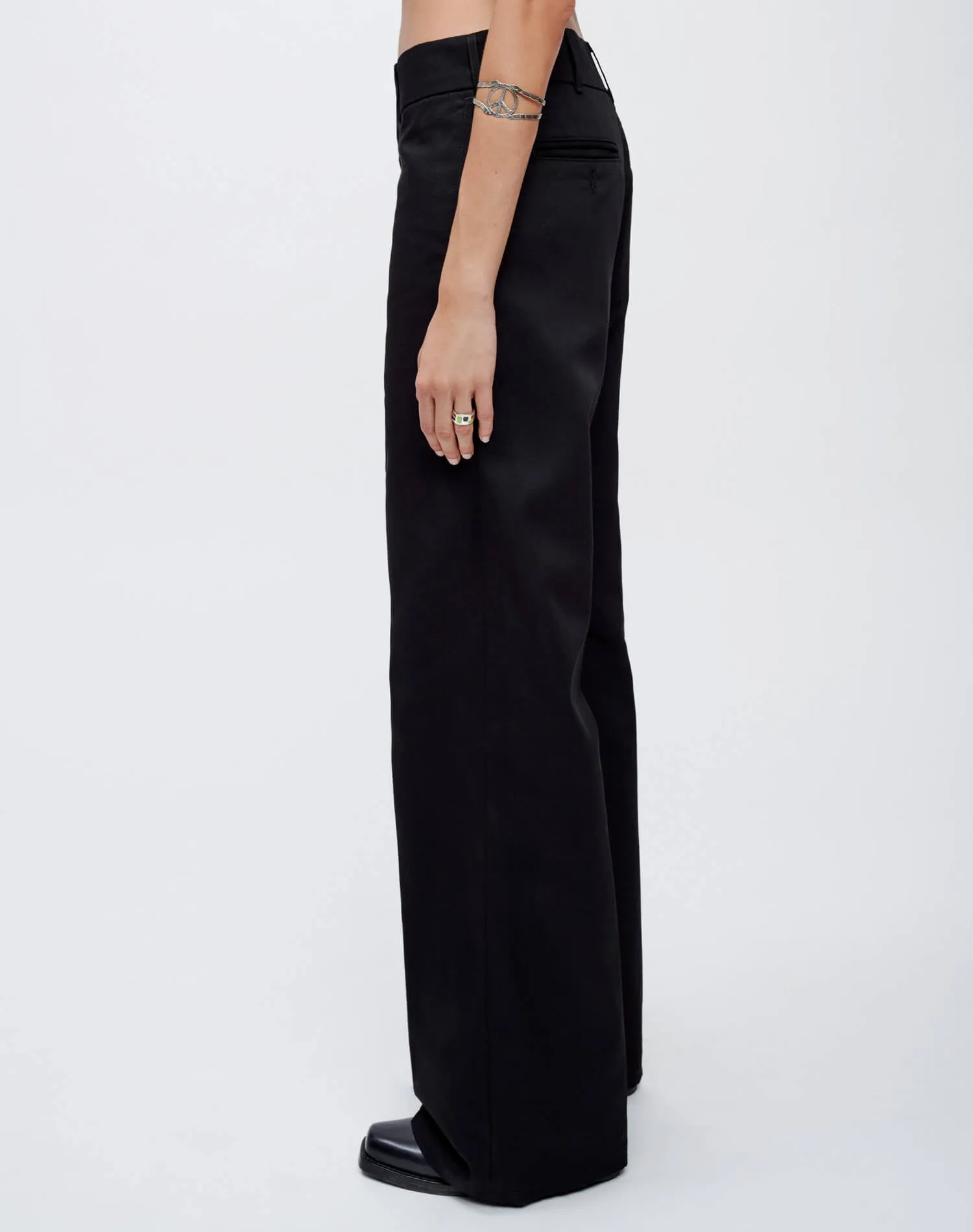 Super Wide Leg Trouser - Black sold by Re/Done product image thumbnail 3