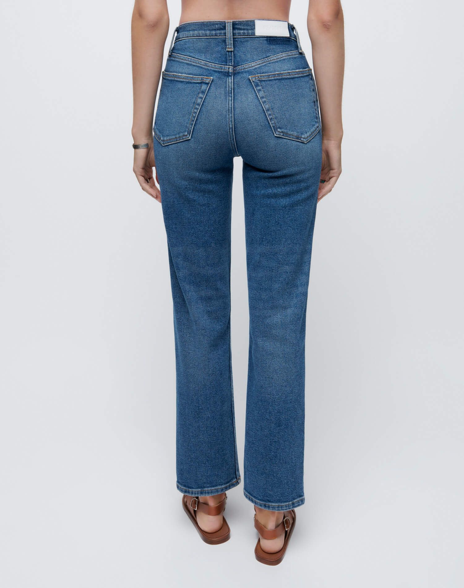 Comfort Stretch High Rise Stove Pipe - Western Blue sold by Re/Done product image thumbnail 6