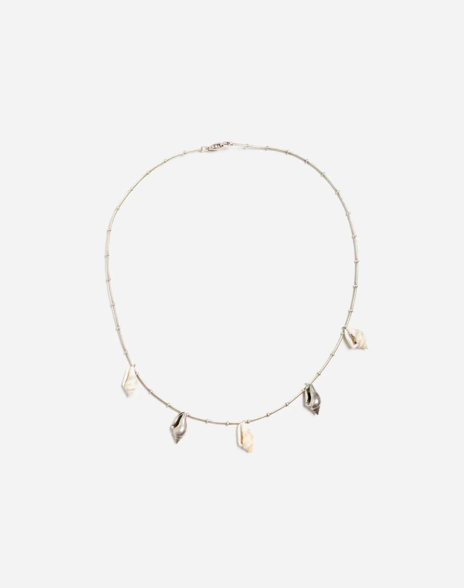 70s Sterling Silver Shell Choker sold by Re/Done product image thumbnail 2