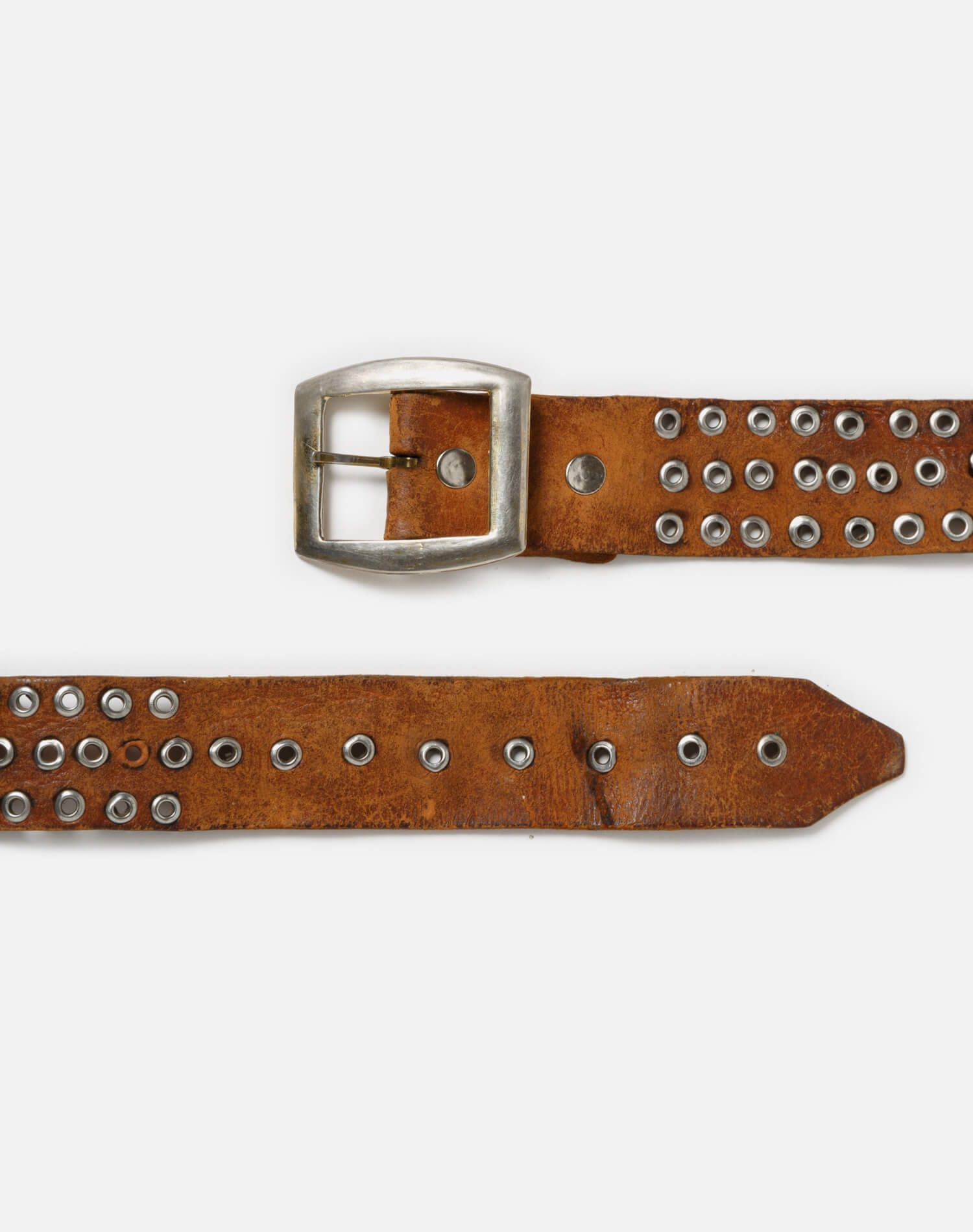 70s Brown Grommet Belt sold by Re/Done product image thumbnail 2