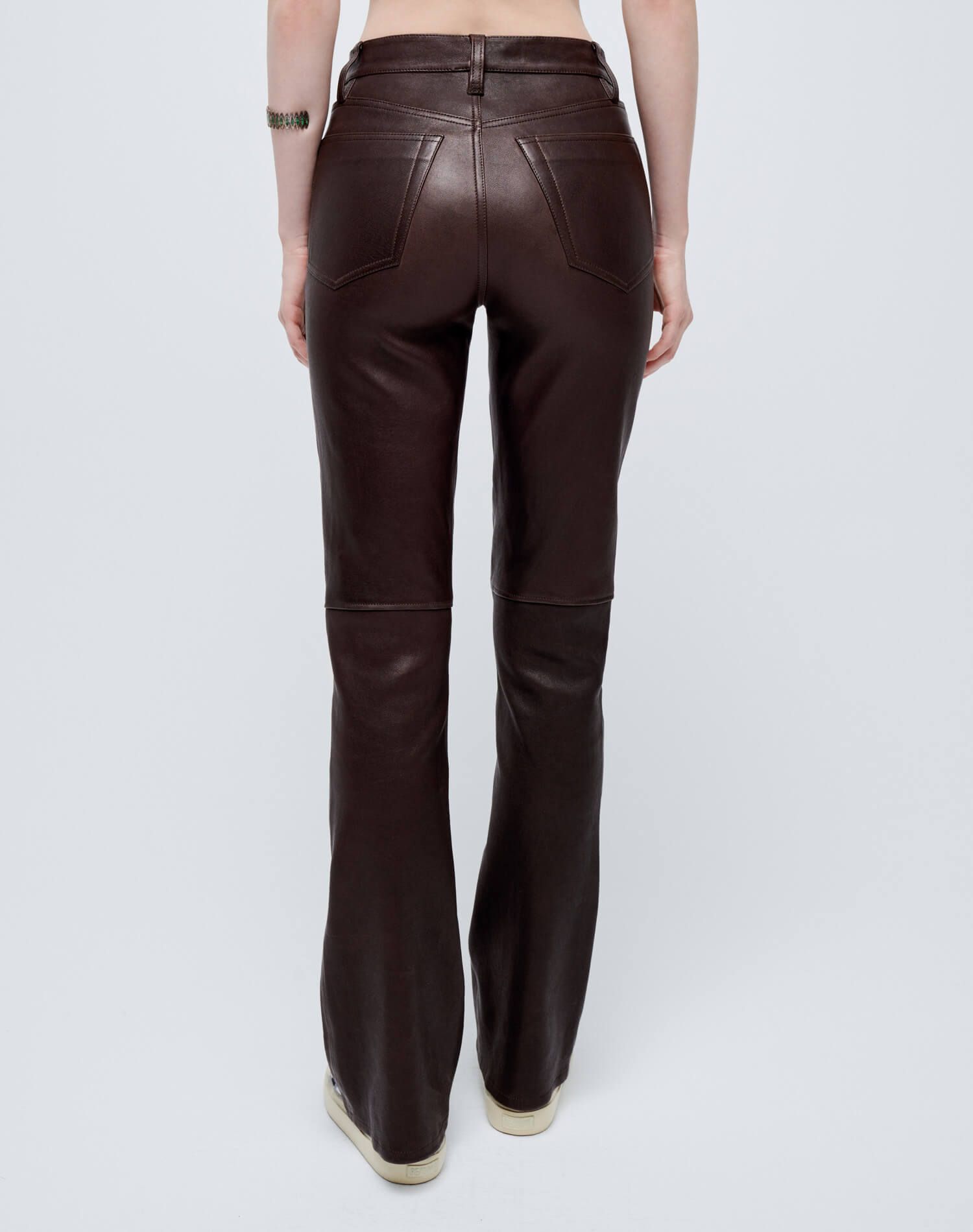 70s Stretch Bootcut - Brown Leather sold by Re/Done product image thumbnail 4