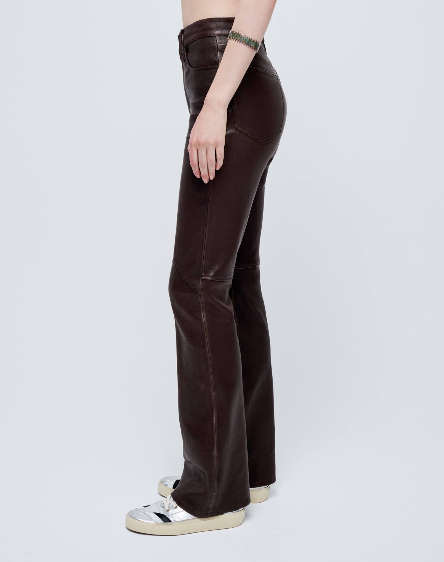 70s Stretch Bootcut - Brown Leather sold by Re/Done product image thumbnail 3