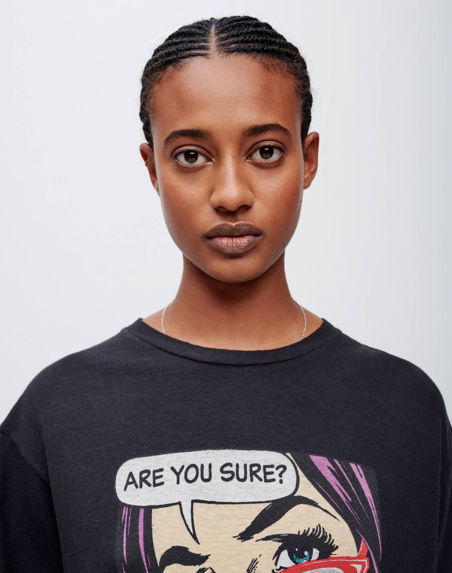 90s Easy "Are You Sure" Tee - Washed Black sold by Re/Done product image thumbnail 3