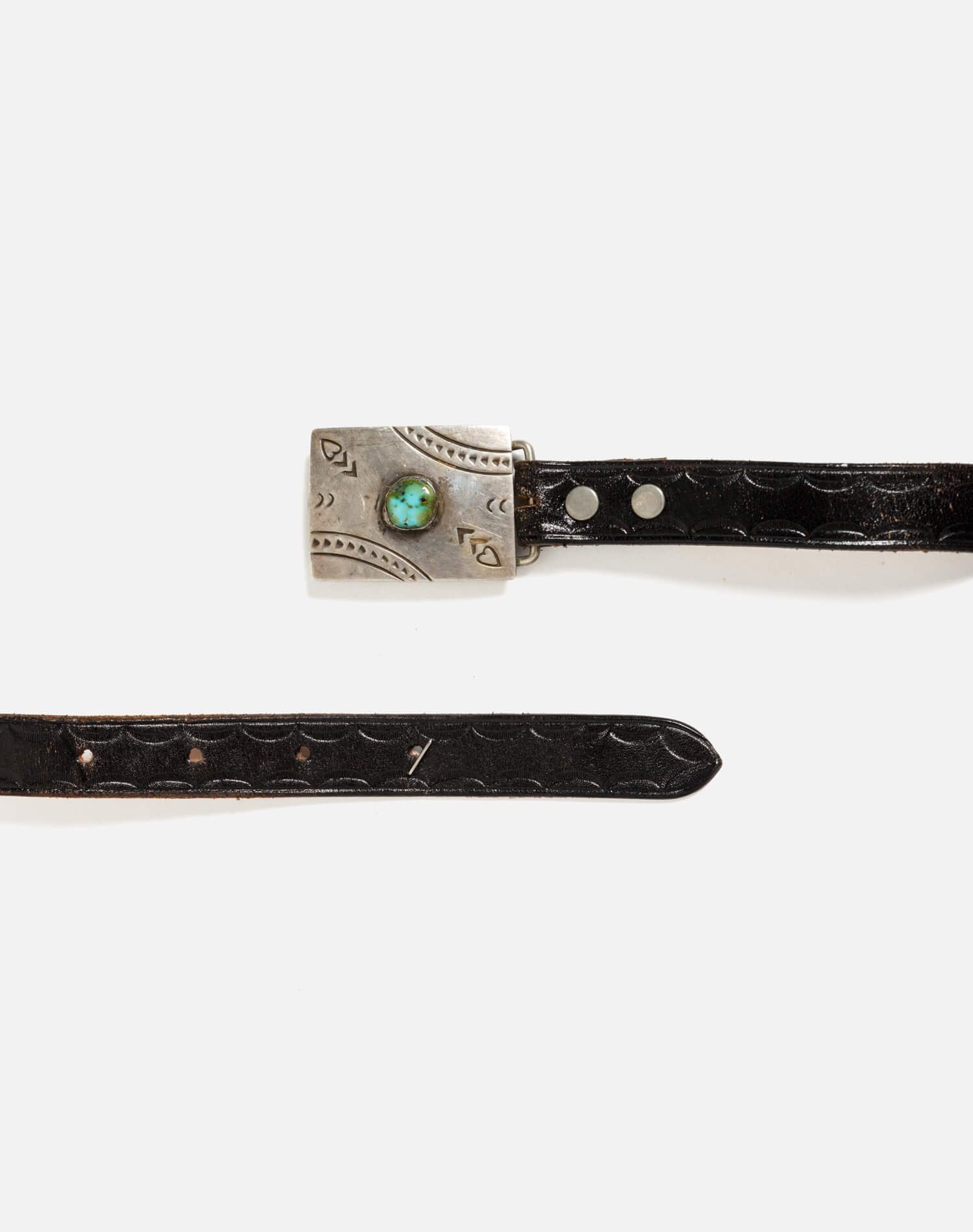 40s Navajo Turquoise Heart Belt -#10 sold by Re/Done product image thumbnail 2
