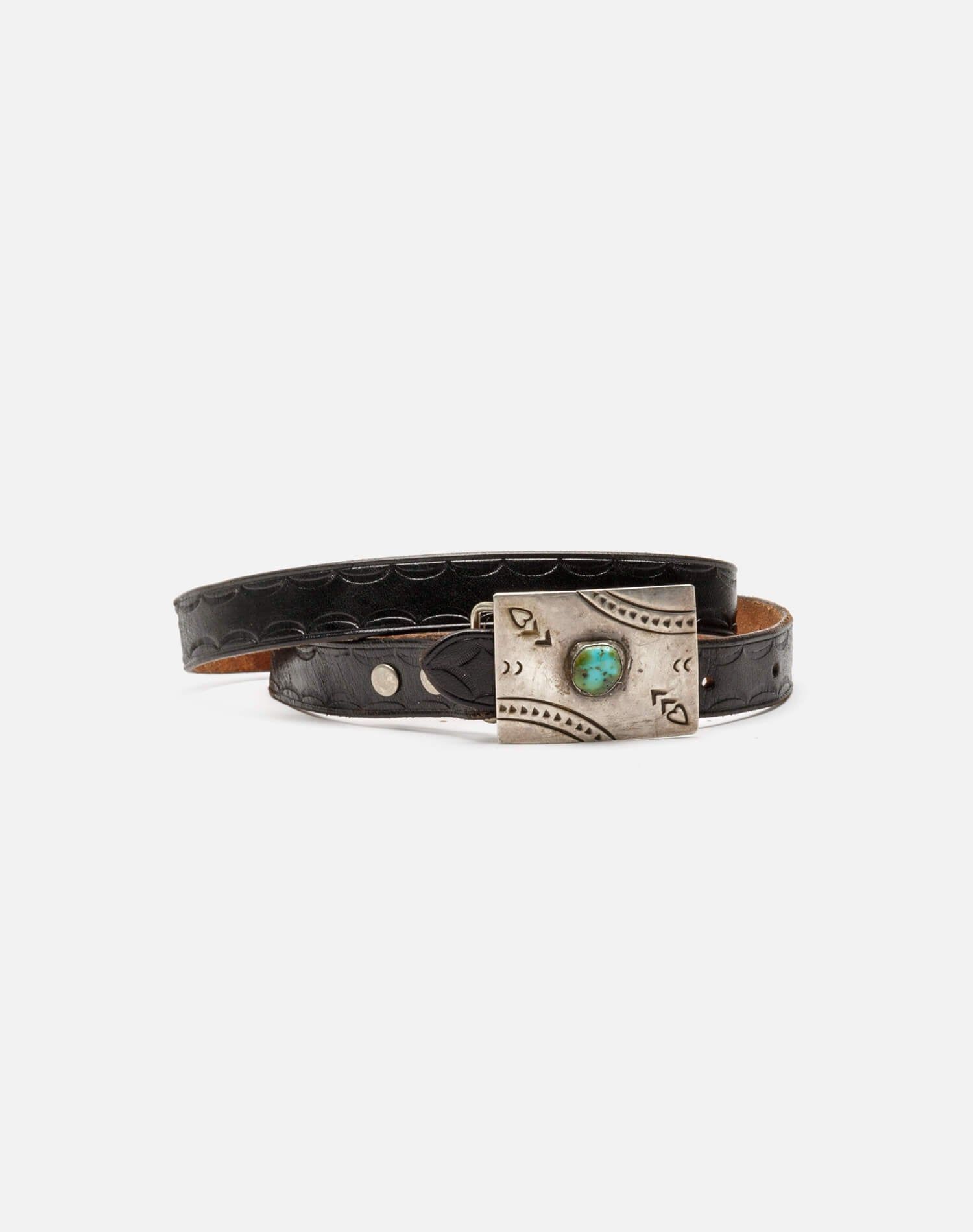 40s Navajo Turquoise Heart Belt -#10 sold by Re/Done product image thumbnail 5