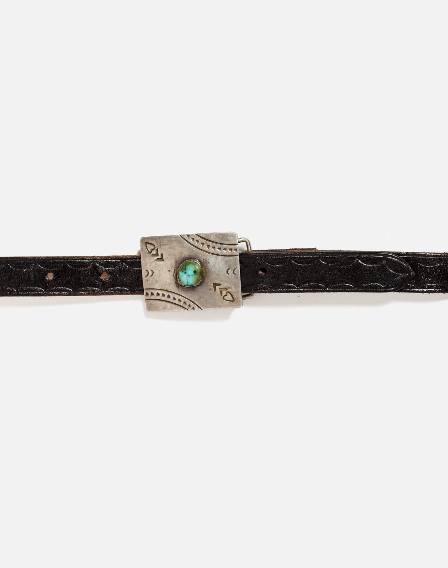 40s Navajo Turquoise Heart Belt -#10 sold by Re/Done product image thumbnail 4