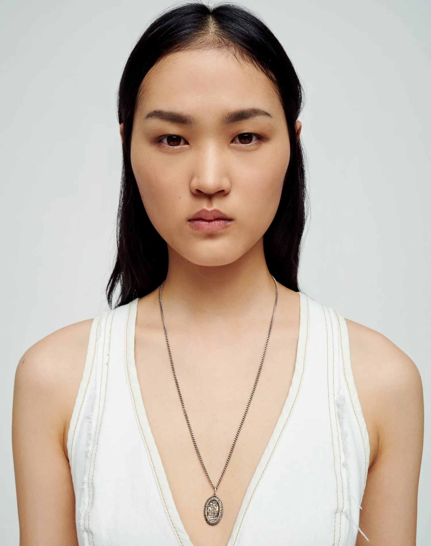 Bra Top in White sold by Re/Done product image thumbnail 5