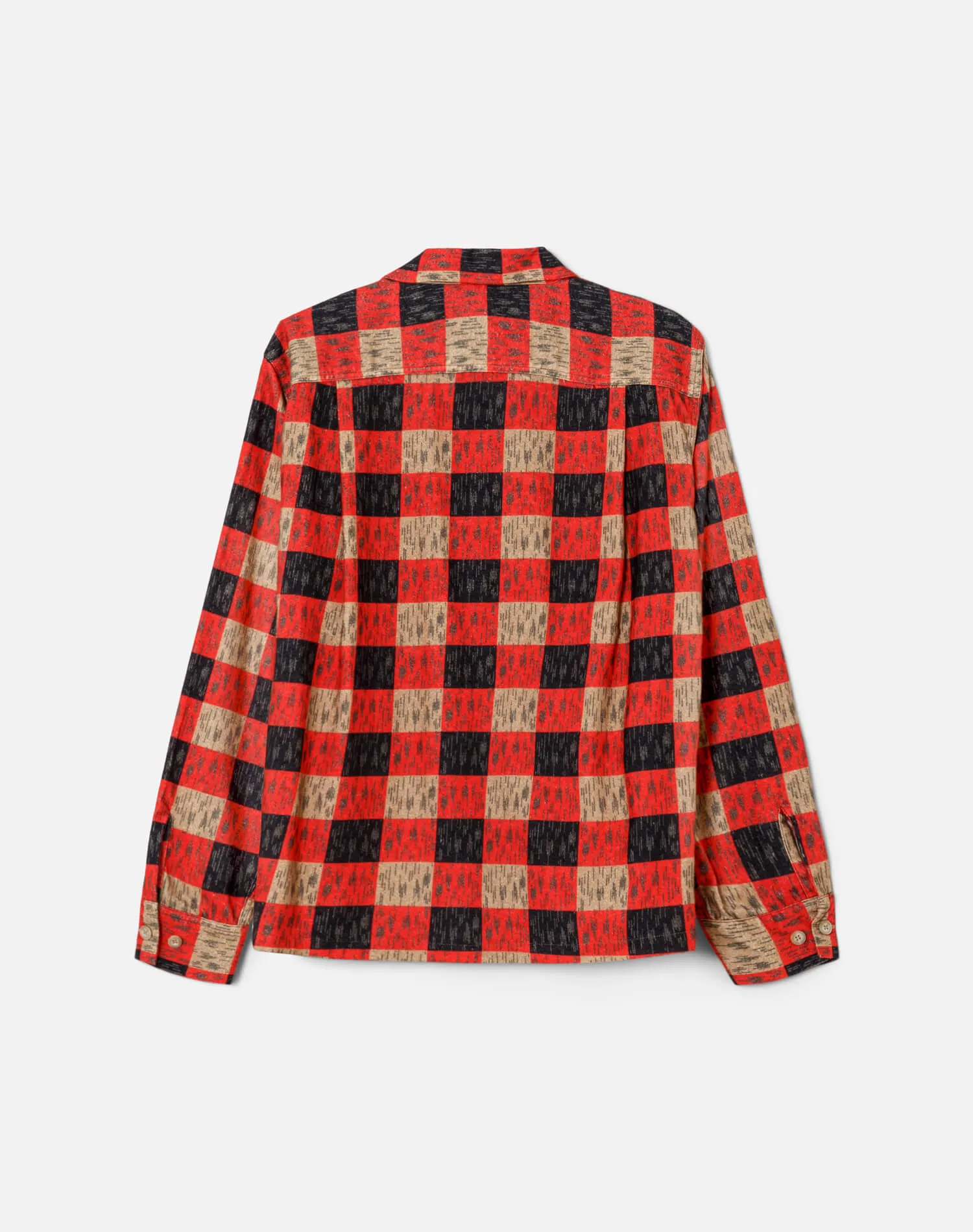 50s Printed Flannel Shirt - Fire Red Plaid sold by Re/Done product image thumbnail 2