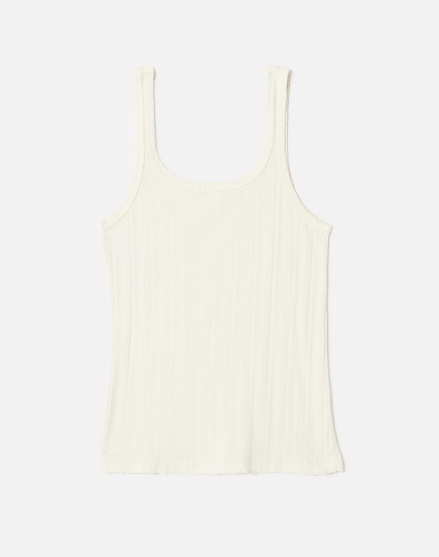 Pointelle Tank - Vintage White sold by Re/Done product image thumbnail 2