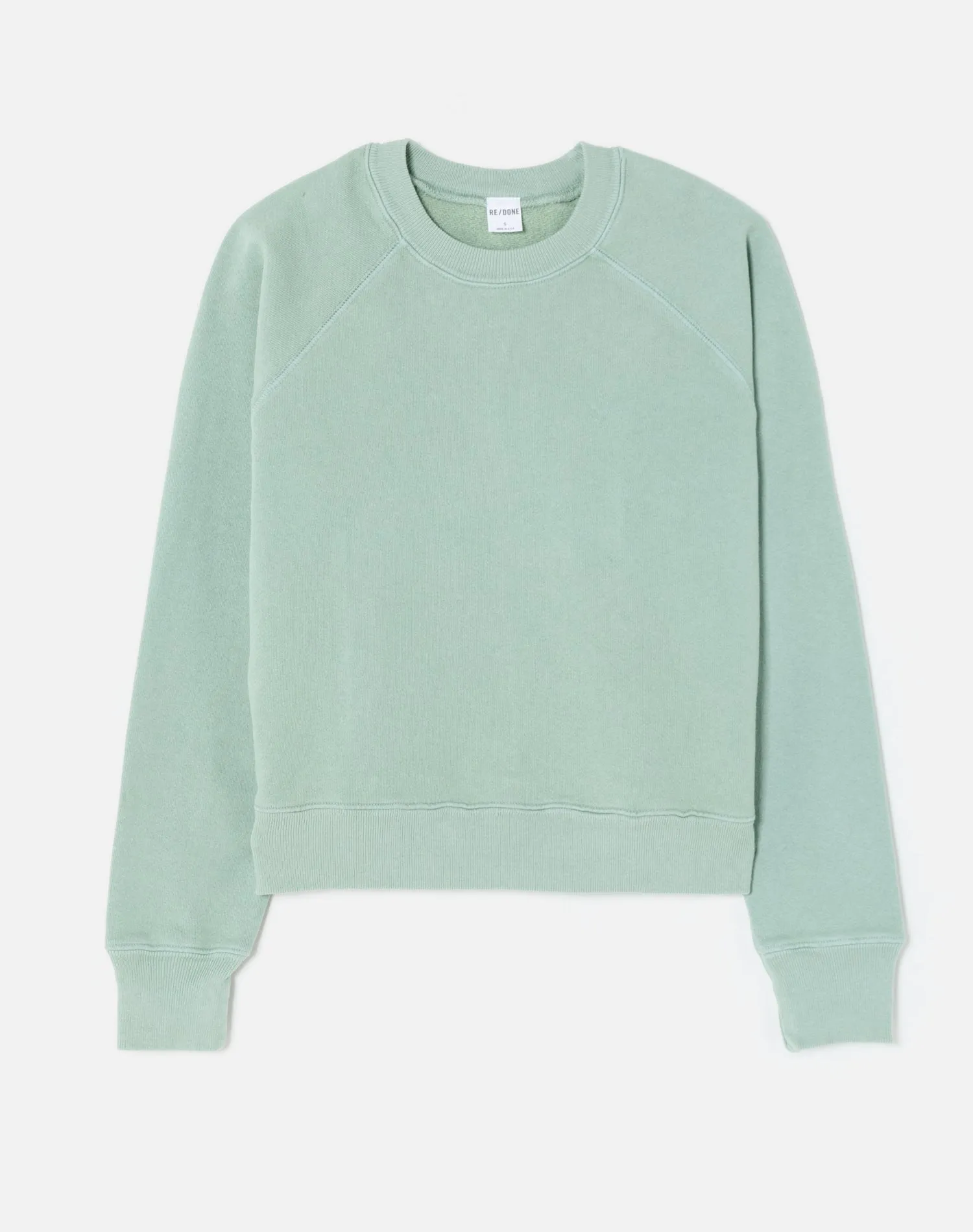 Classic Raglan Crewneck - Dusty Green sold by Re/Done