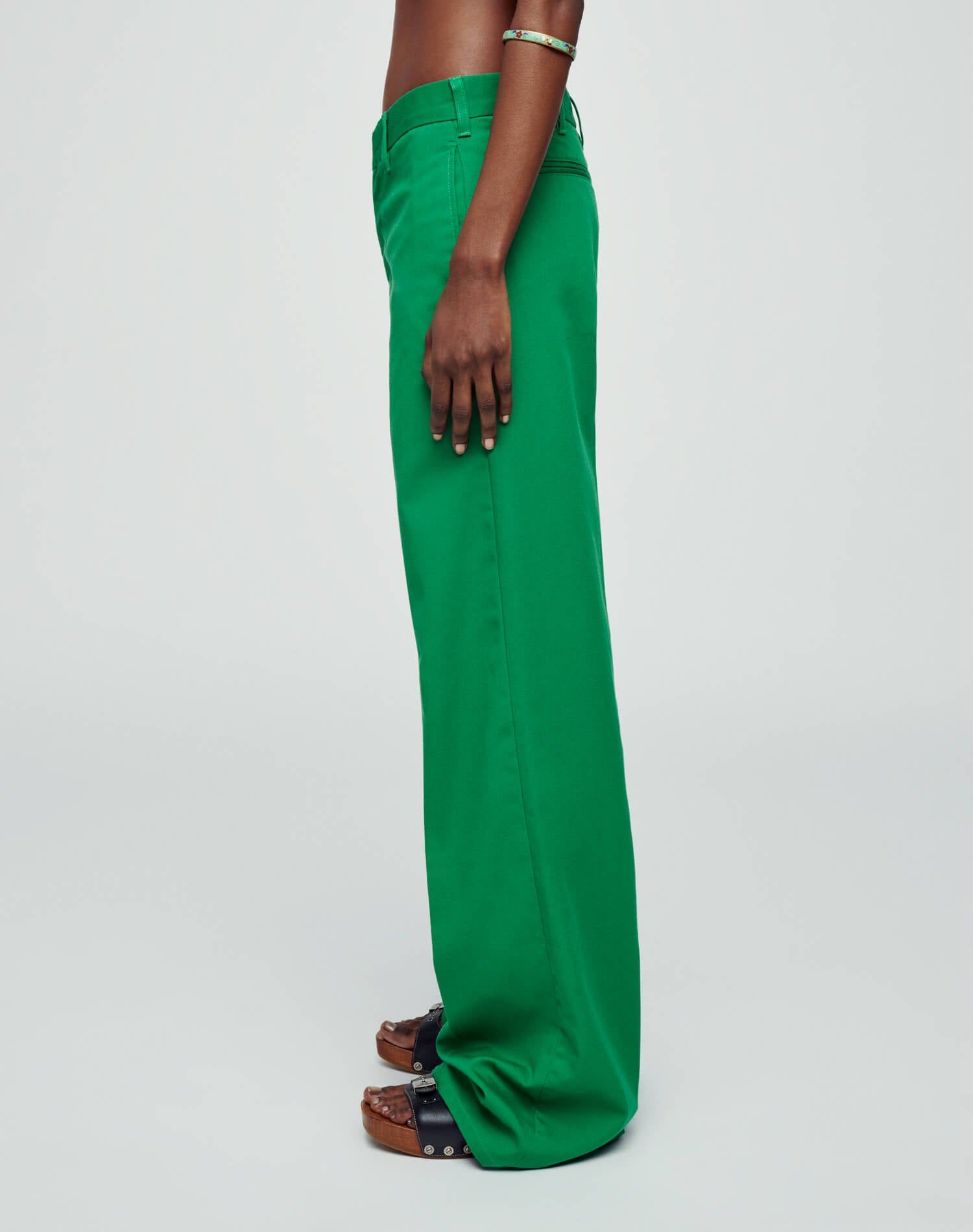 Super Wide Leg Trouser - Kelley Green sold by Re/Done product image thumbnail 3