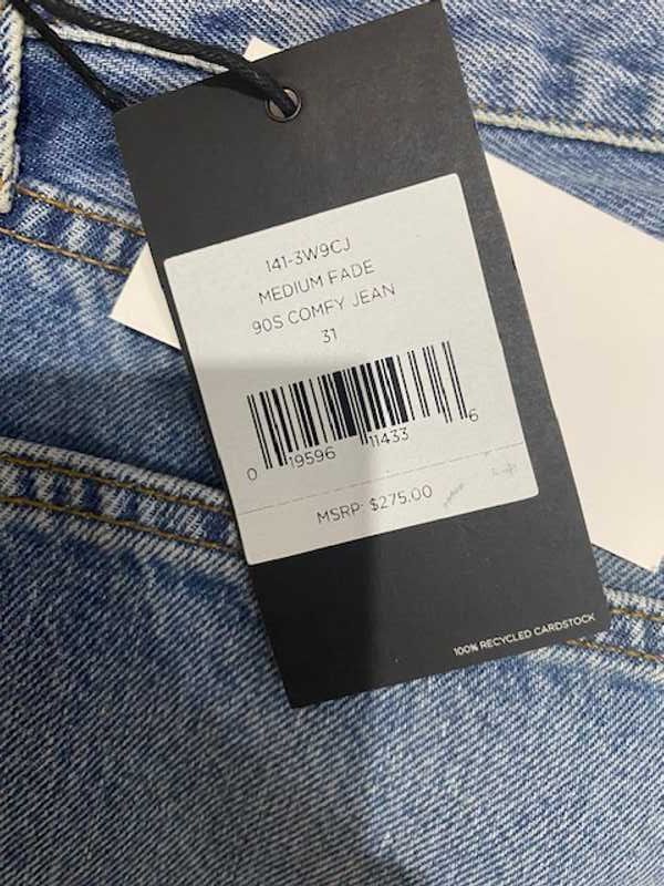 90s Comfy Jean - Medium Fade sold by Re/Done product image thumbnail 4