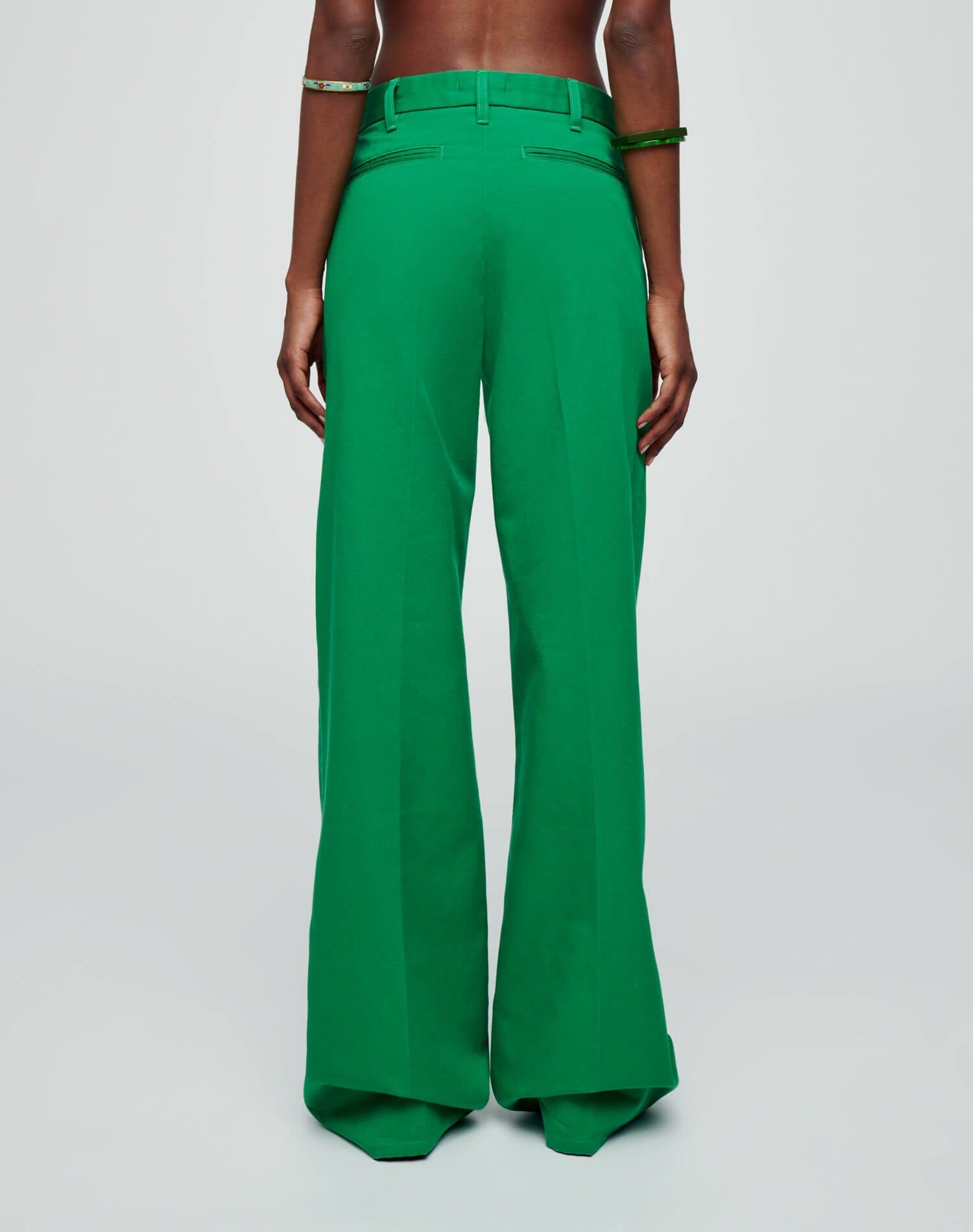 Super Wide Leg Trouser - Kelley Green sold by Re/Done product image thumbnail 4