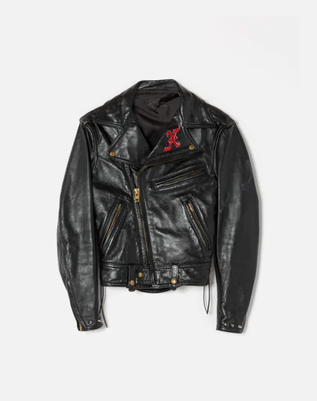 70s Leather Handpainted Punk Jacket sold by Re/Done