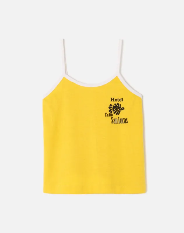 80s Hotel Cabo San Lucas Tank made by Re/Done