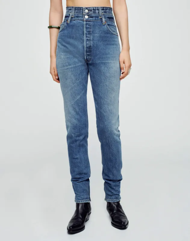 Levi's Double Waisted Drainpipe - Indigo sold by Re/Done