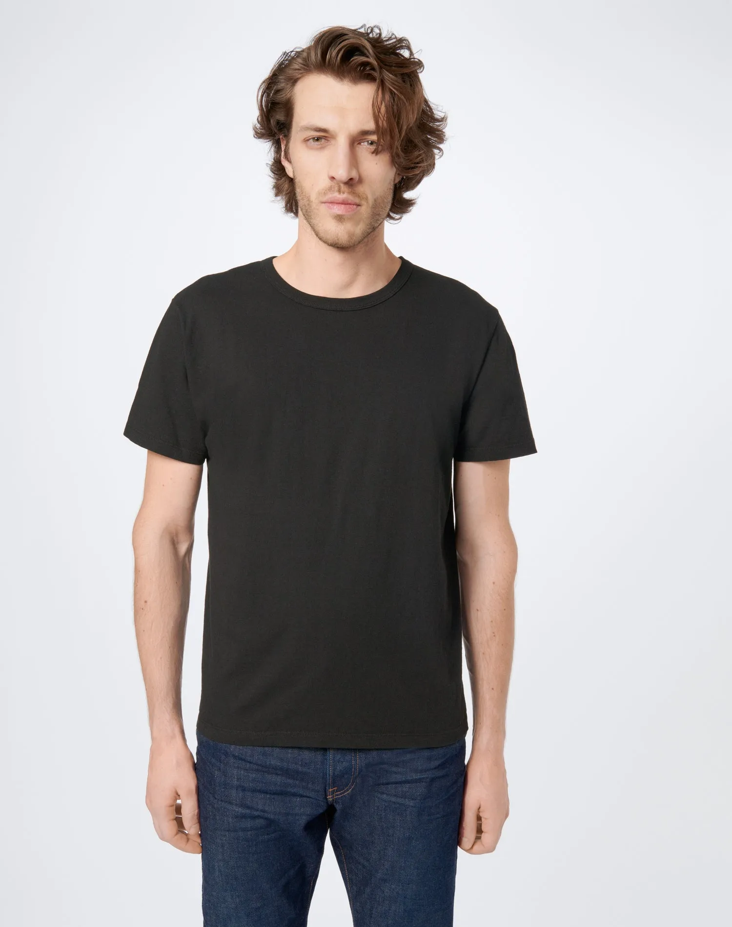 Long Modern Tee - Black sold by Re/Done product image thumbnail 3