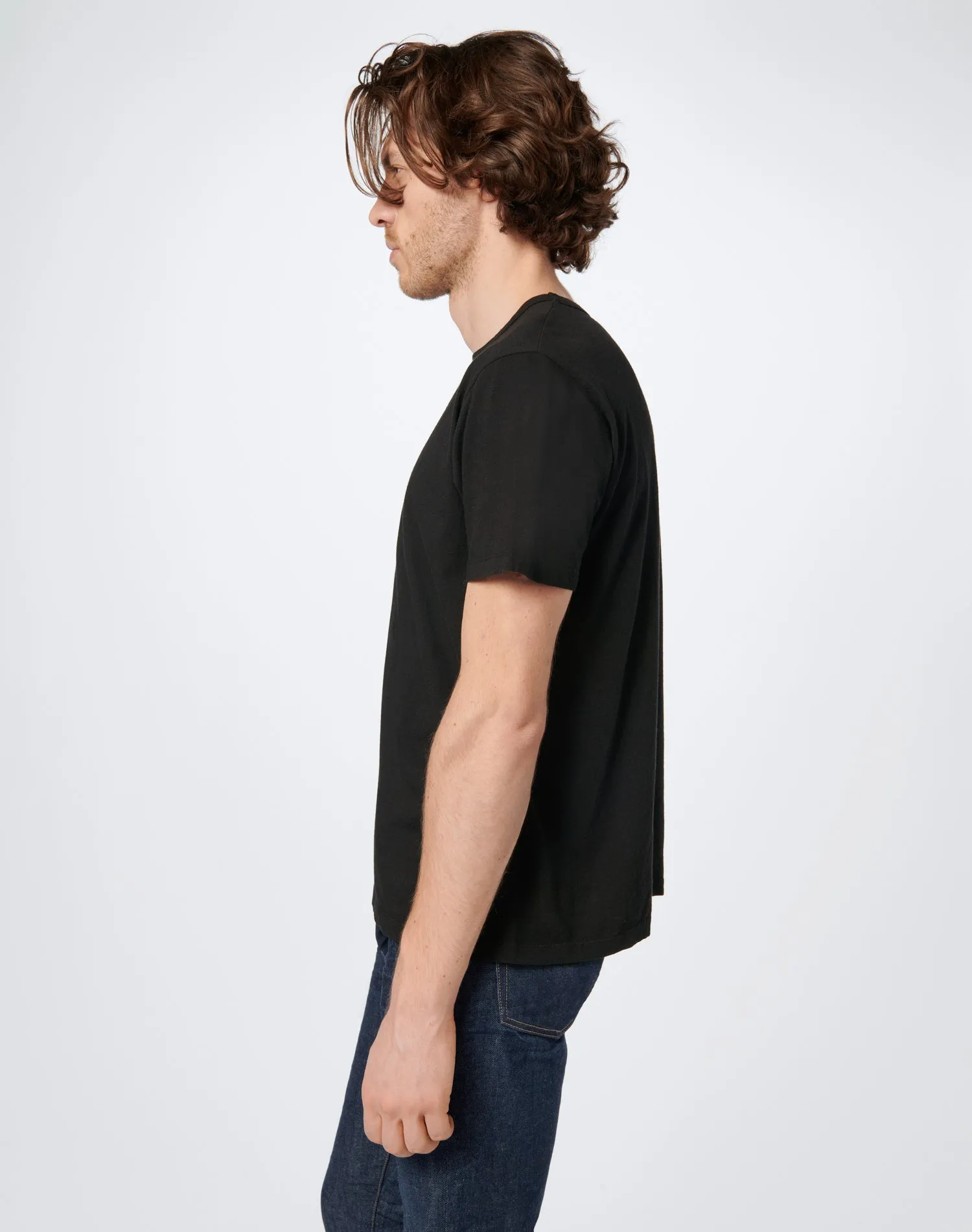 Long Modern Tee - Black sold by Re/Done product image thumbnail 5
